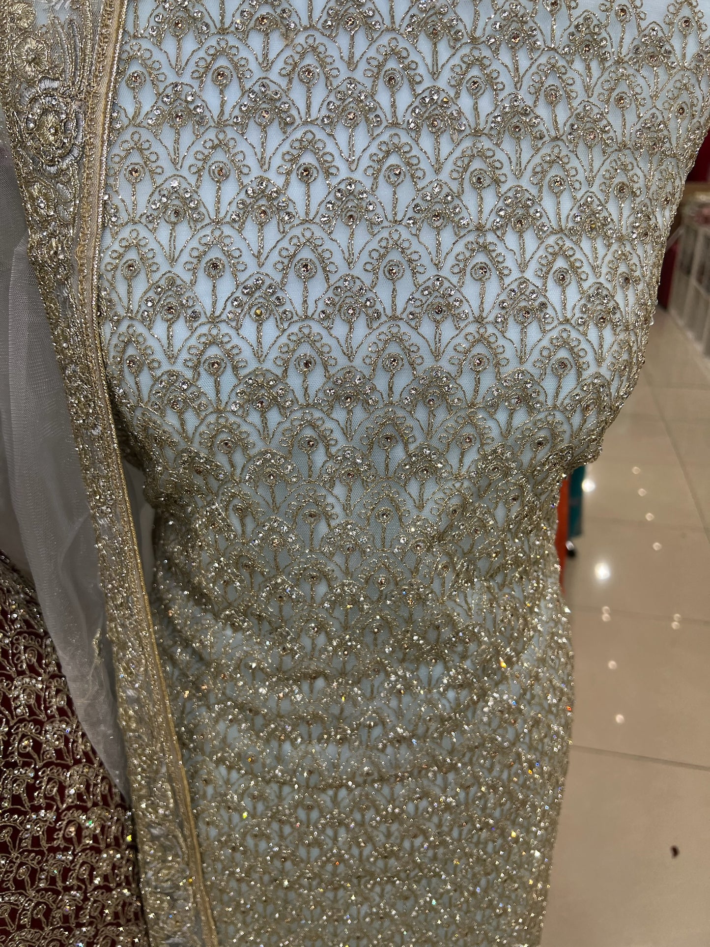Fancy Net Embroidered & Embellished