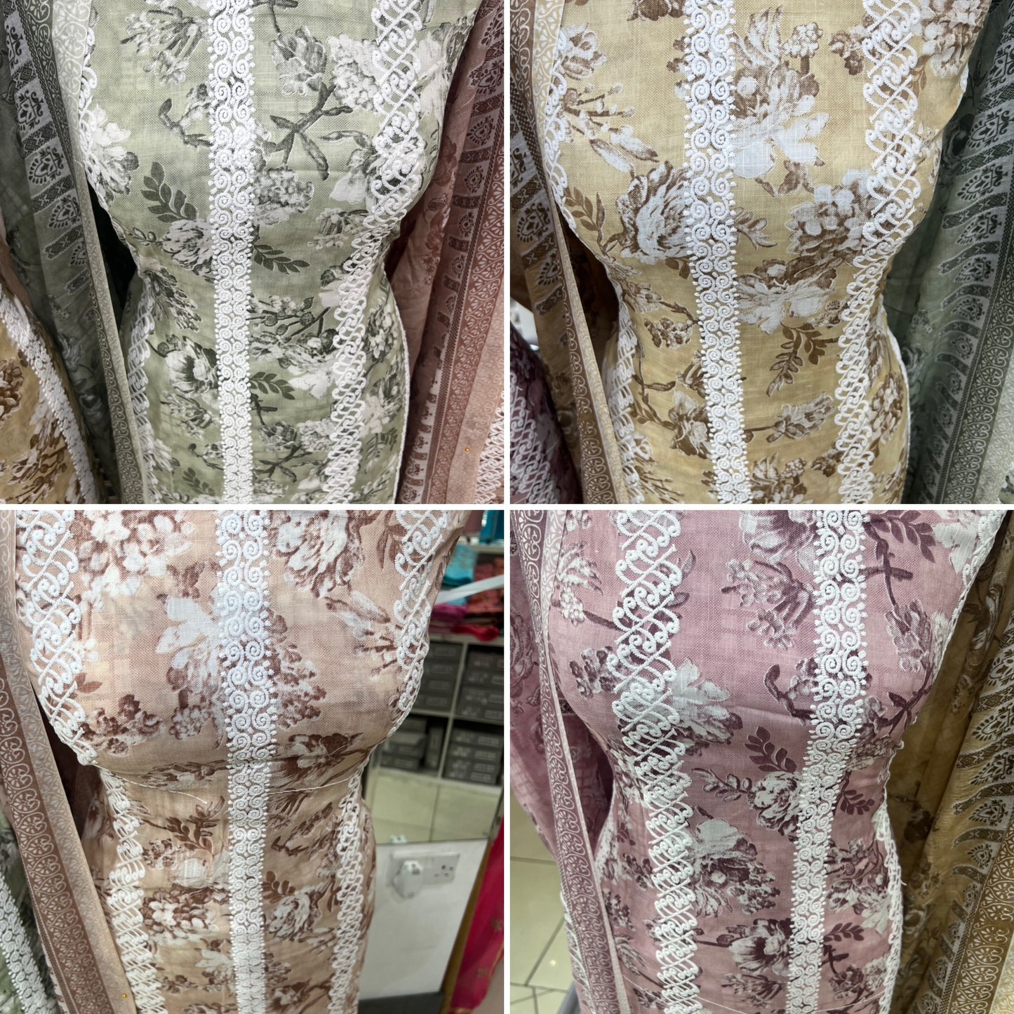 Digital Print & Embroidered Cotton
