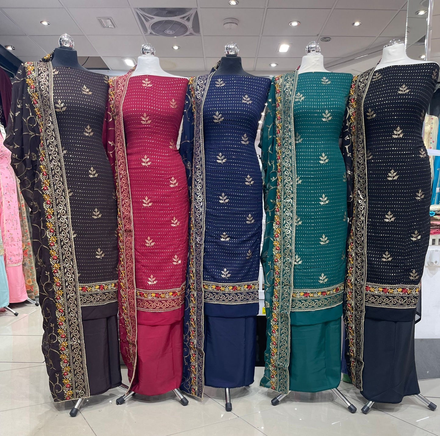 Embroidered Georgette