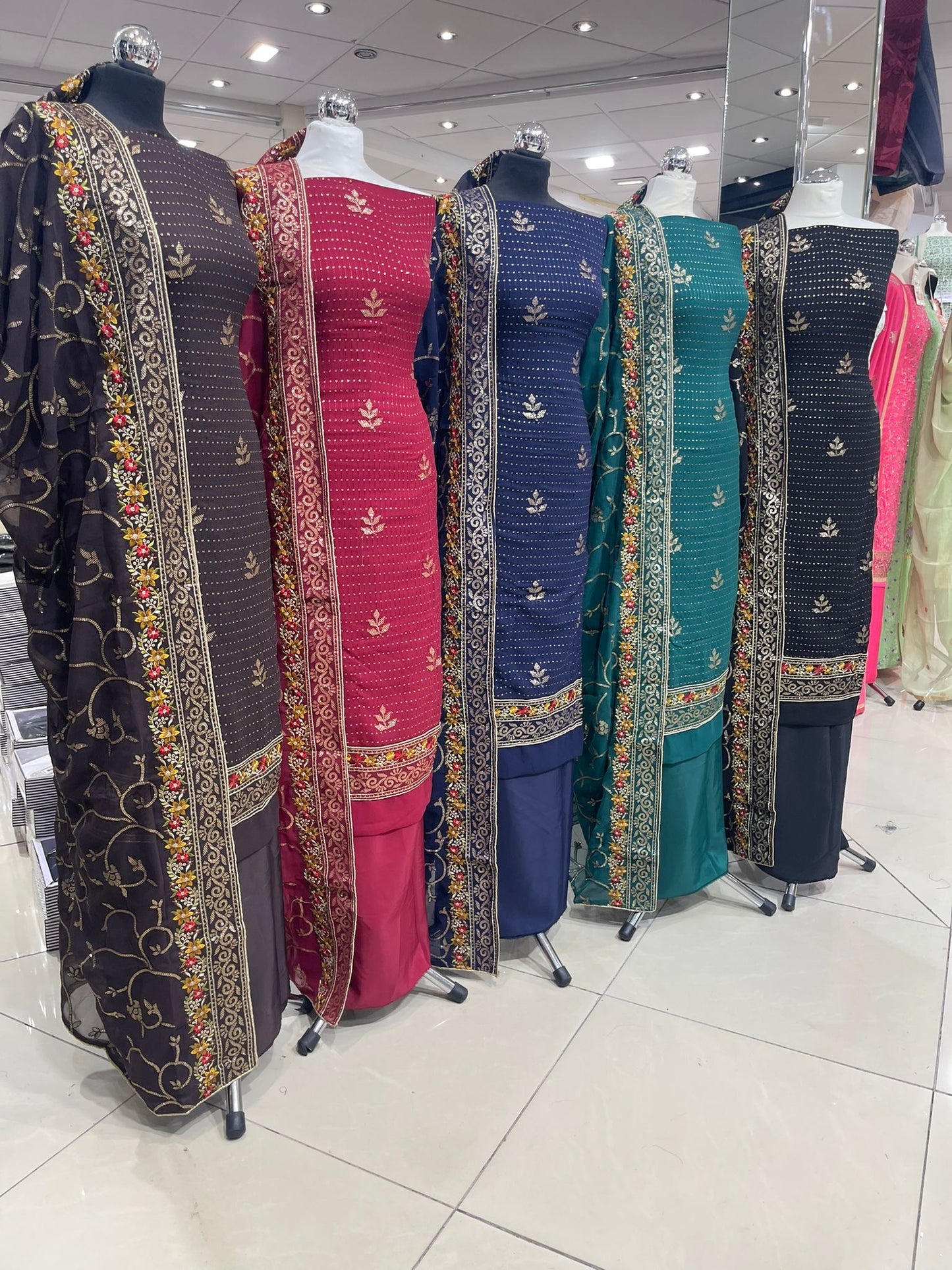 Embroidered Georgette