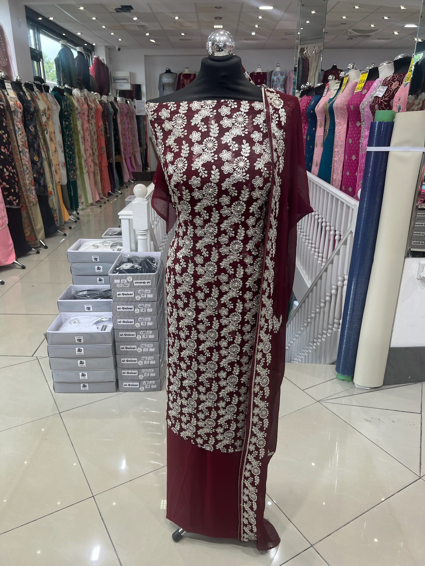 Thread Embroidered Chiffon