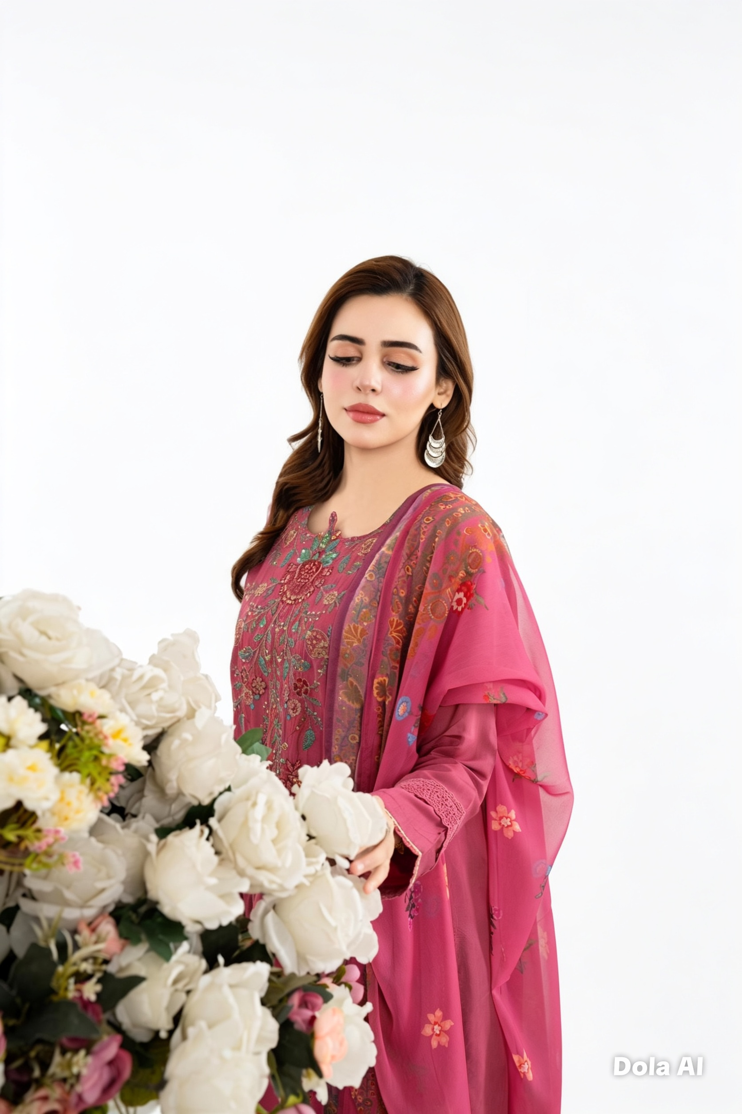 Maria B Inspired Thread‑Embroidered Luxury Viscose Suit