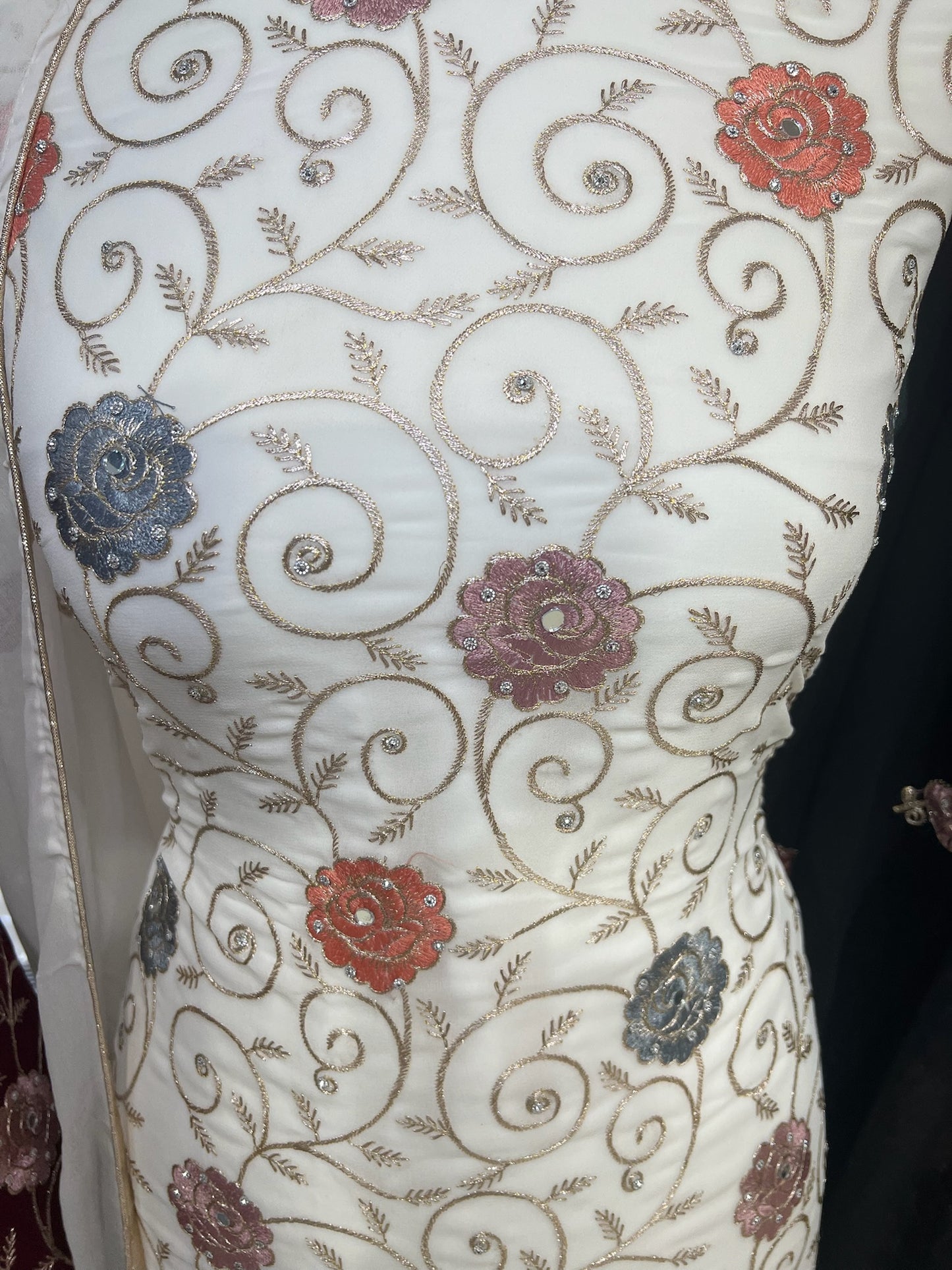 Embroidered Georgette