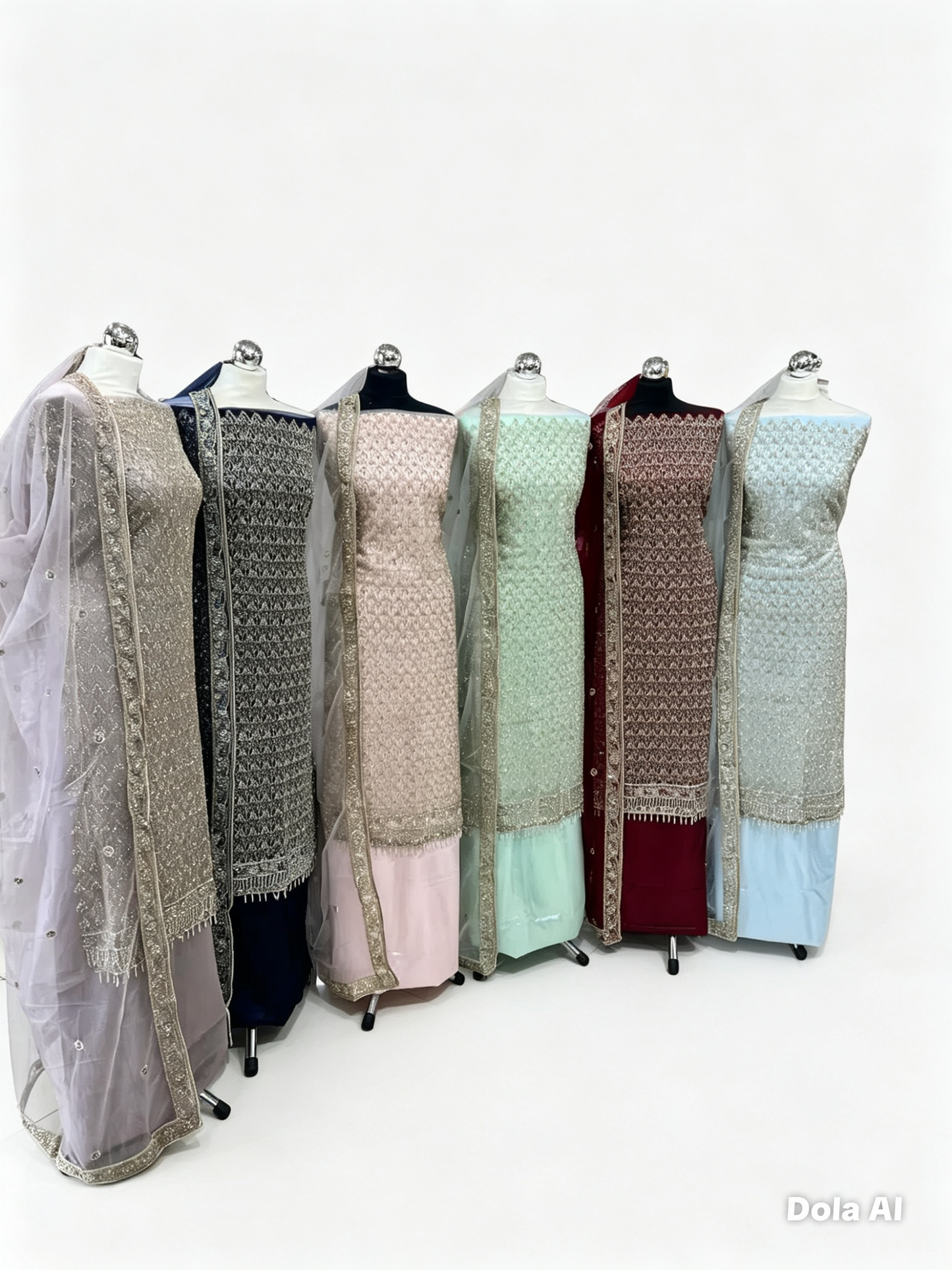Fancy Net Embroidered & Embellished