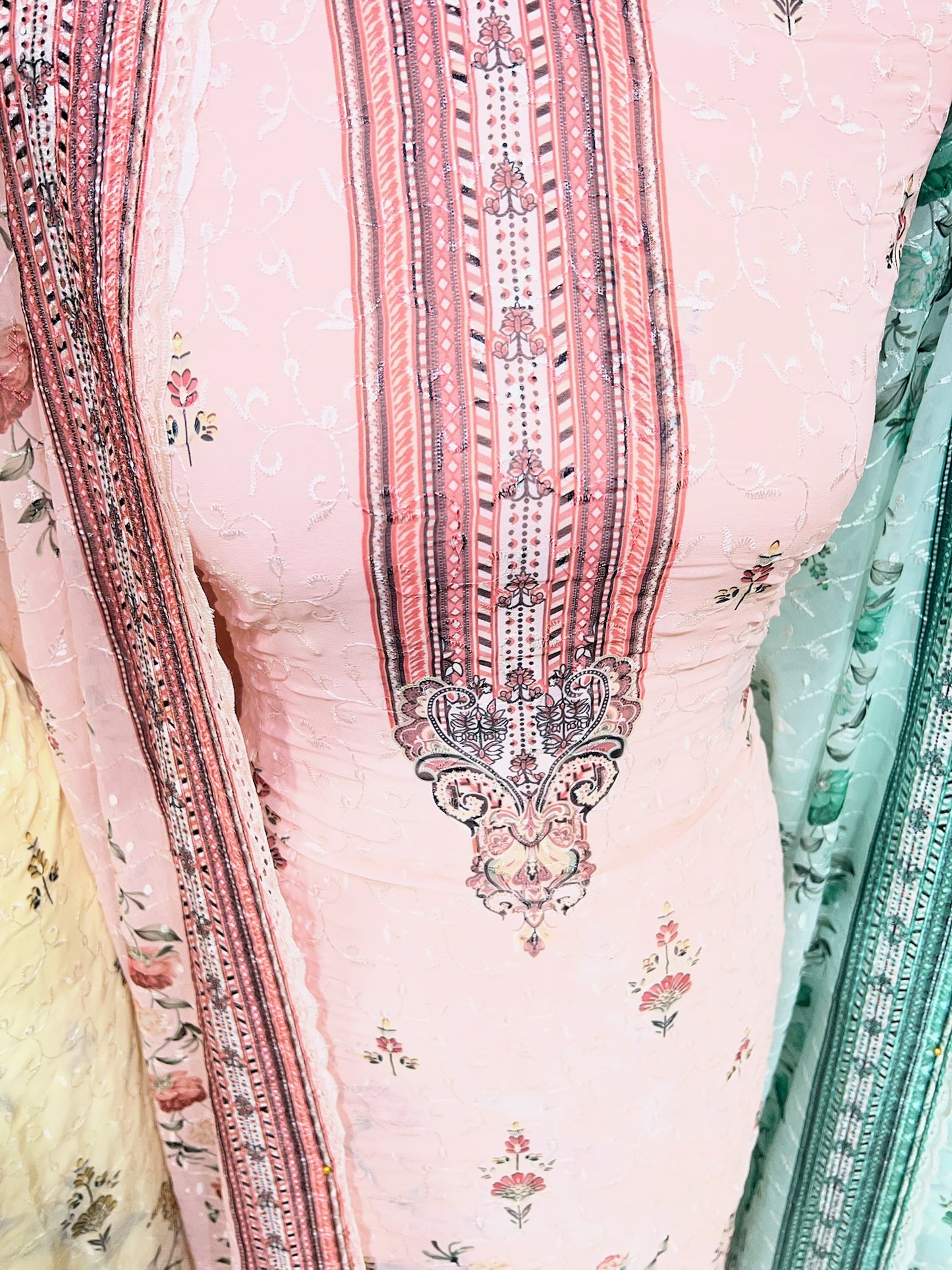 Embroidered Floral Georgette