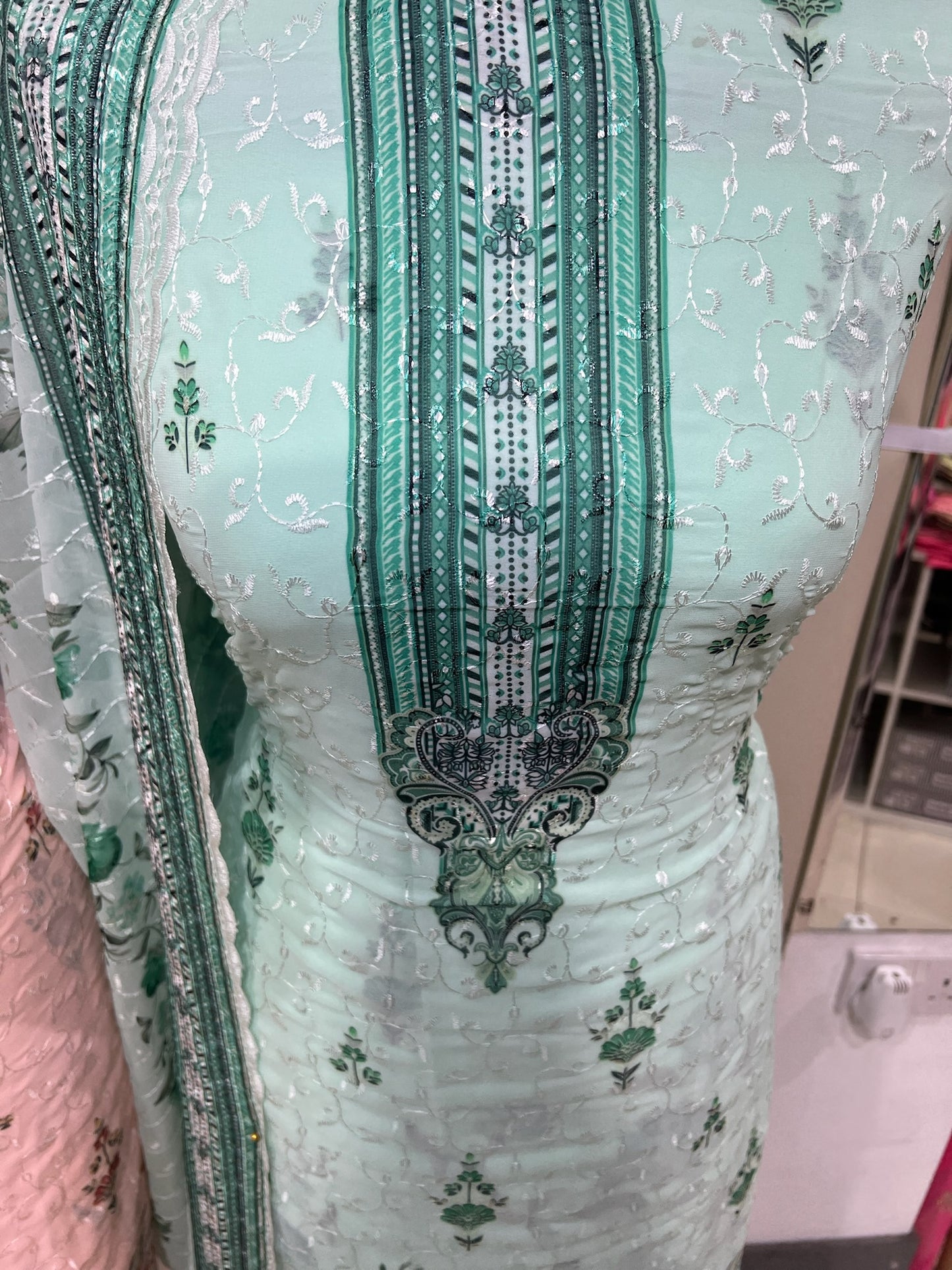 Embroidered Floral Georgette