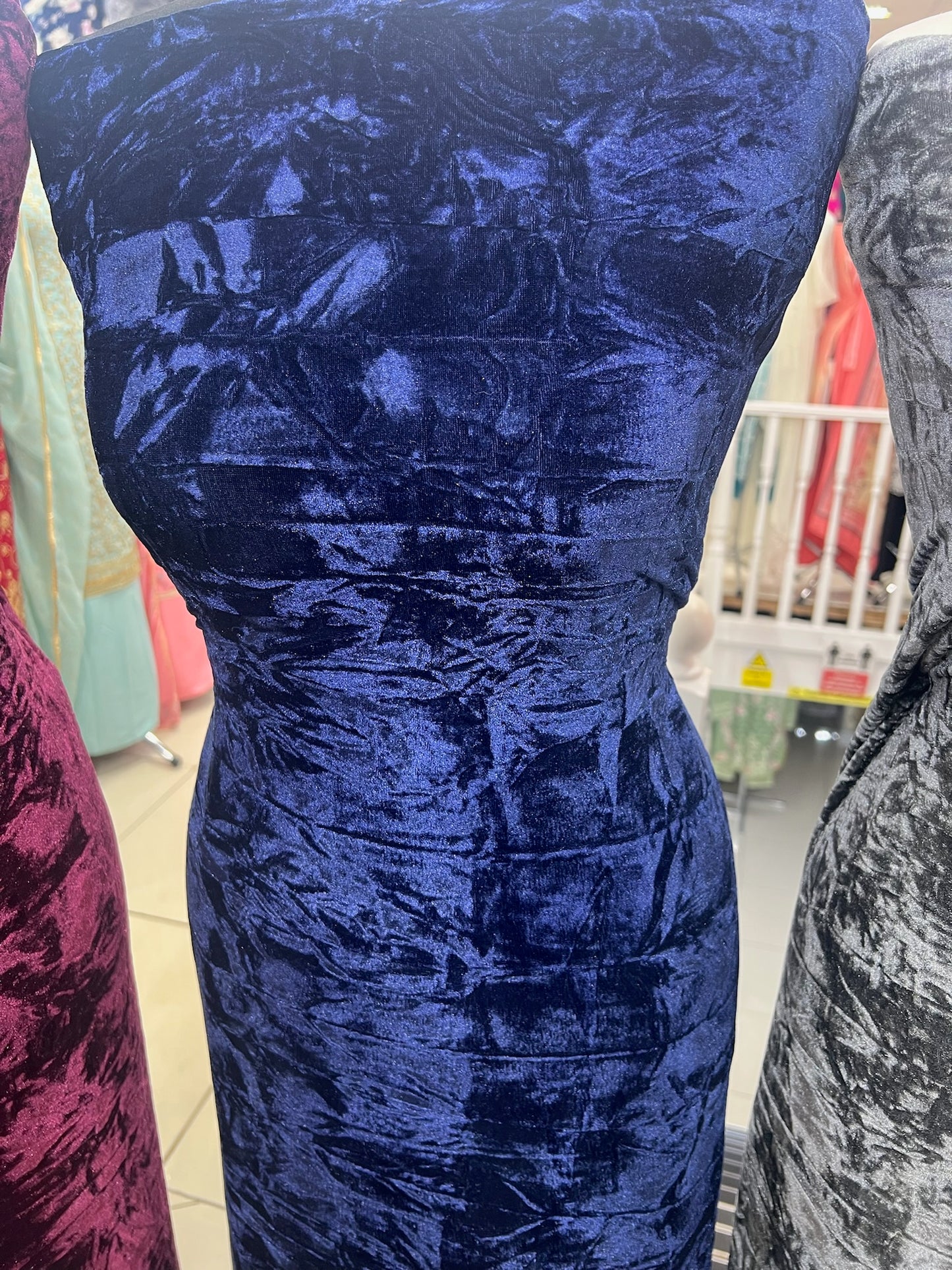 Premium luxurious crushed velvet Suit (full suit 4 yards)