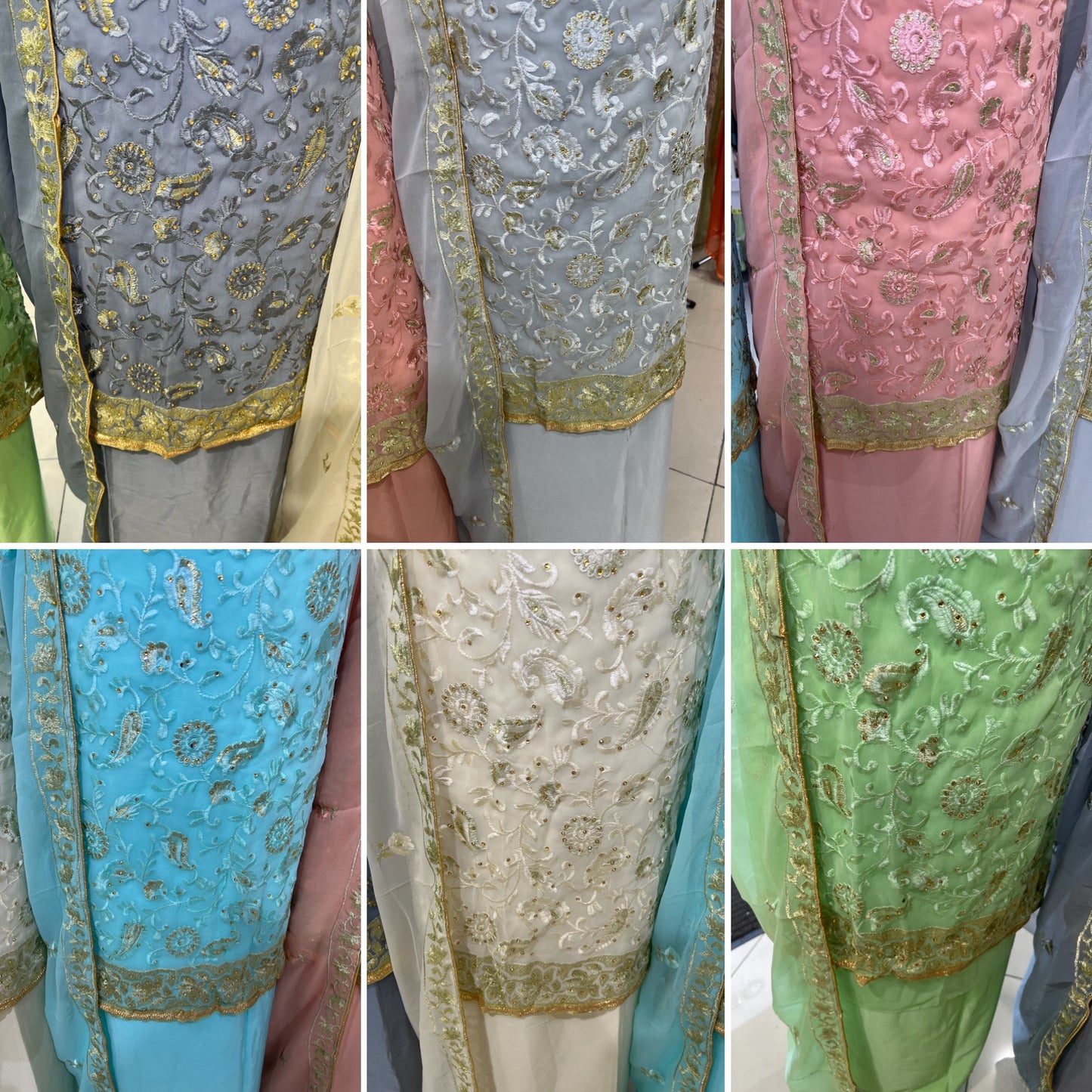 Embroidered Georgette