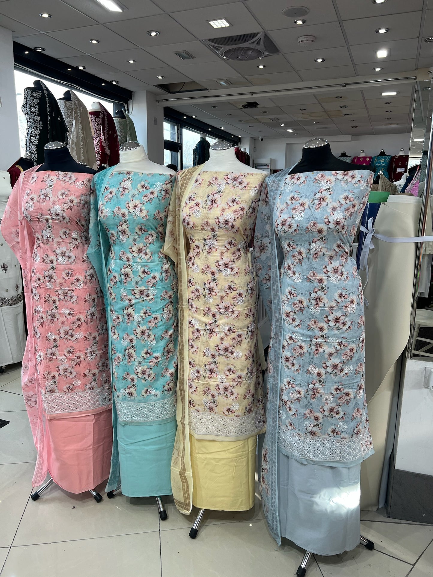 Exquisite Lawn Cotton Embroidered Floral Print