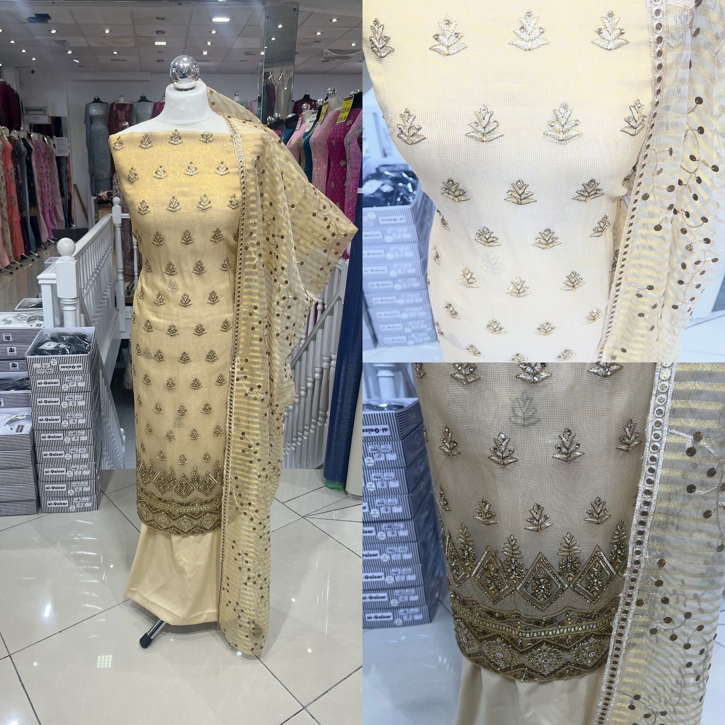 Fancy Embellished Chiffon & Organza