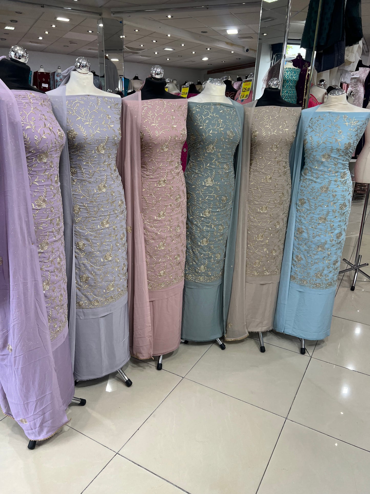 Embroidered Georgette