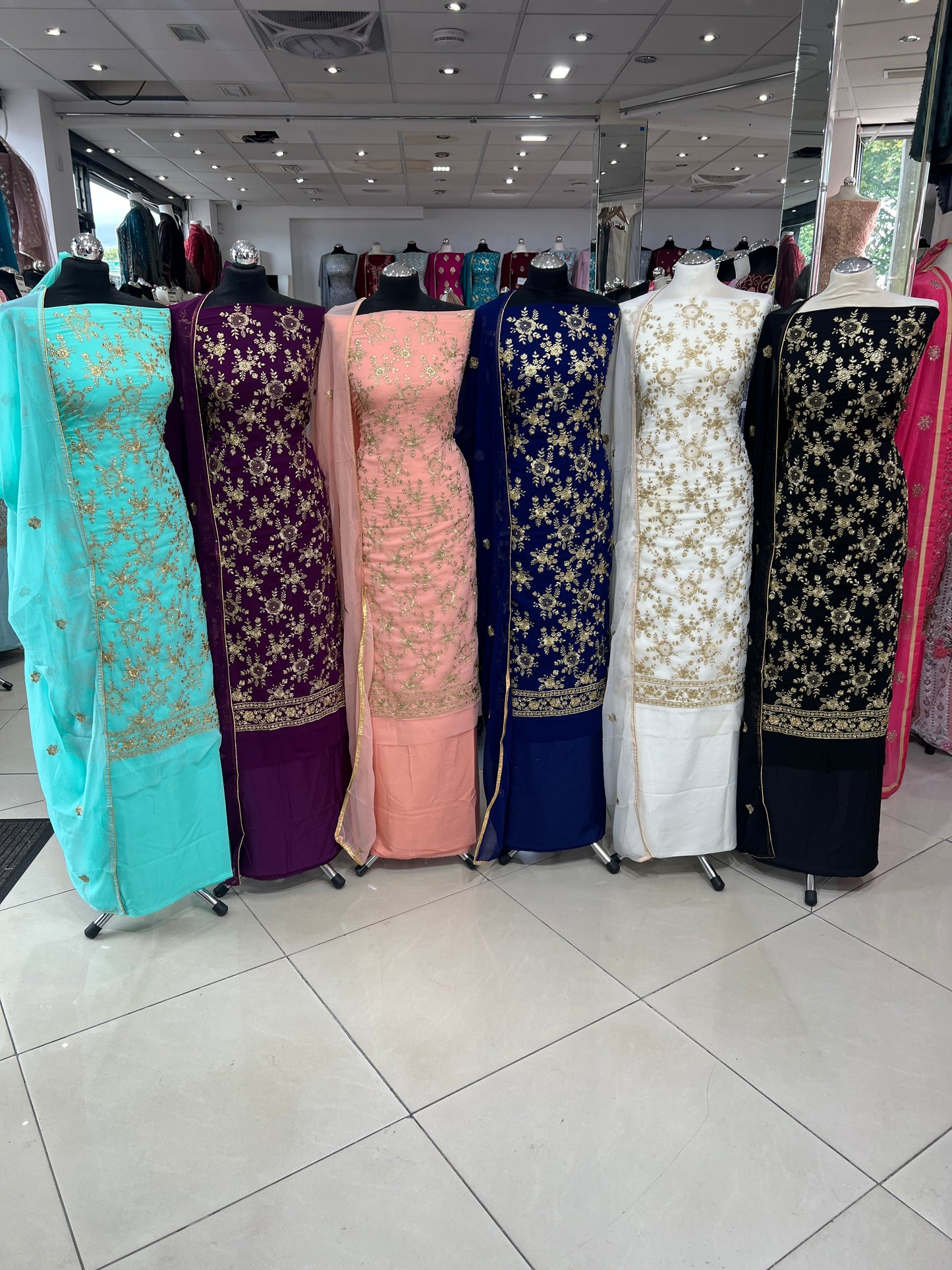 Premium Embroidered Georgette Suits