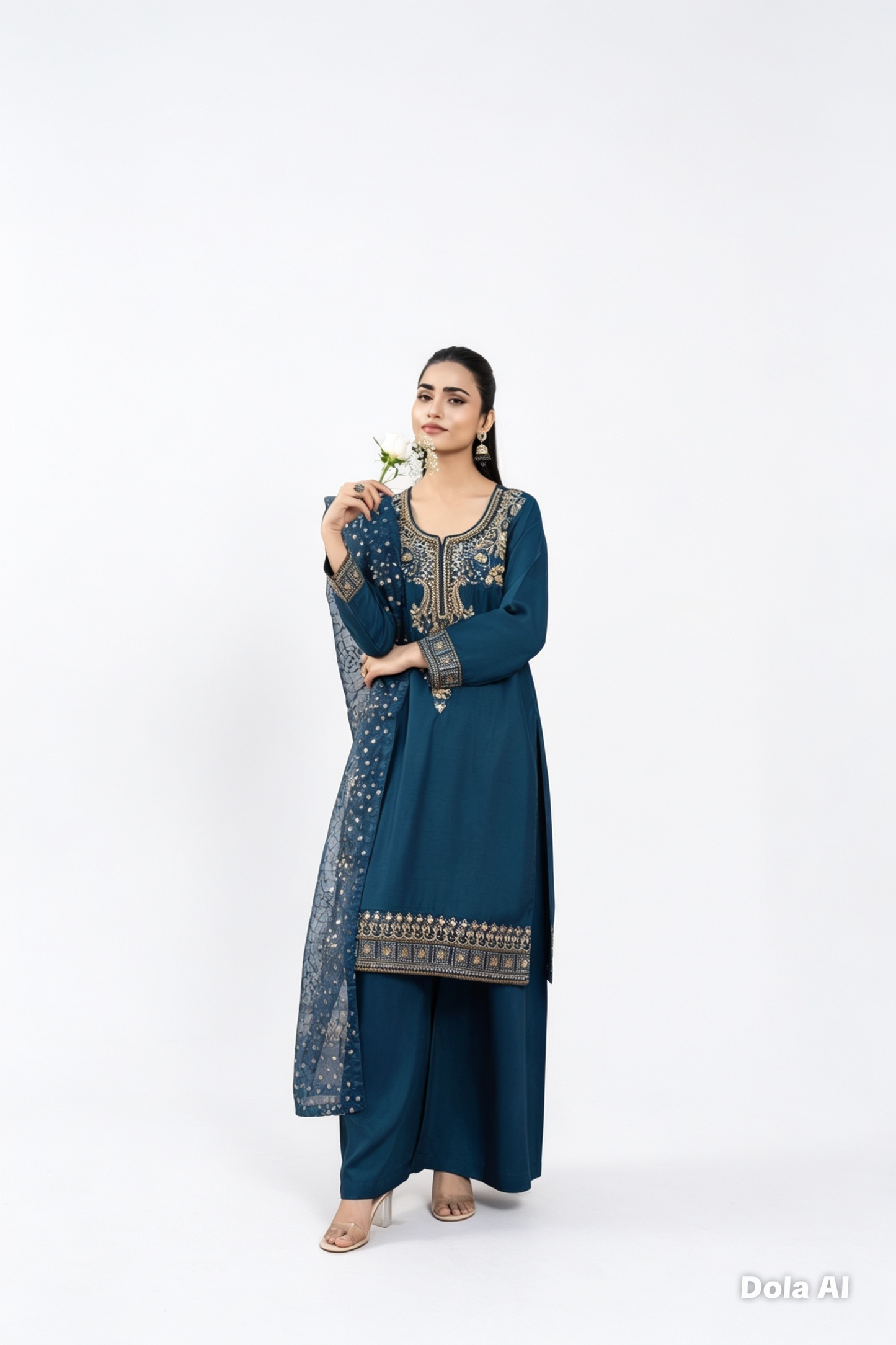 luxurious viscose suit inspired by the renowned Shantly by Barooque collection