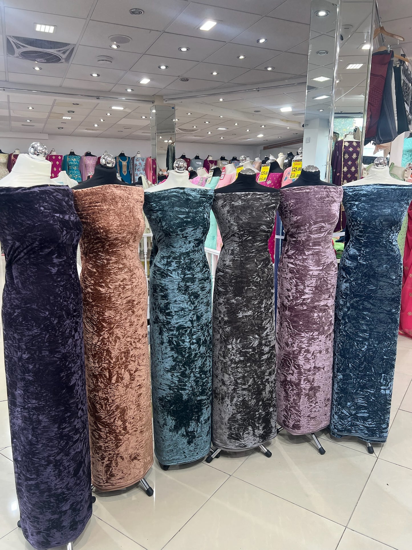Premium luxurious crushed velvet Suit (full suit 4 yards)
