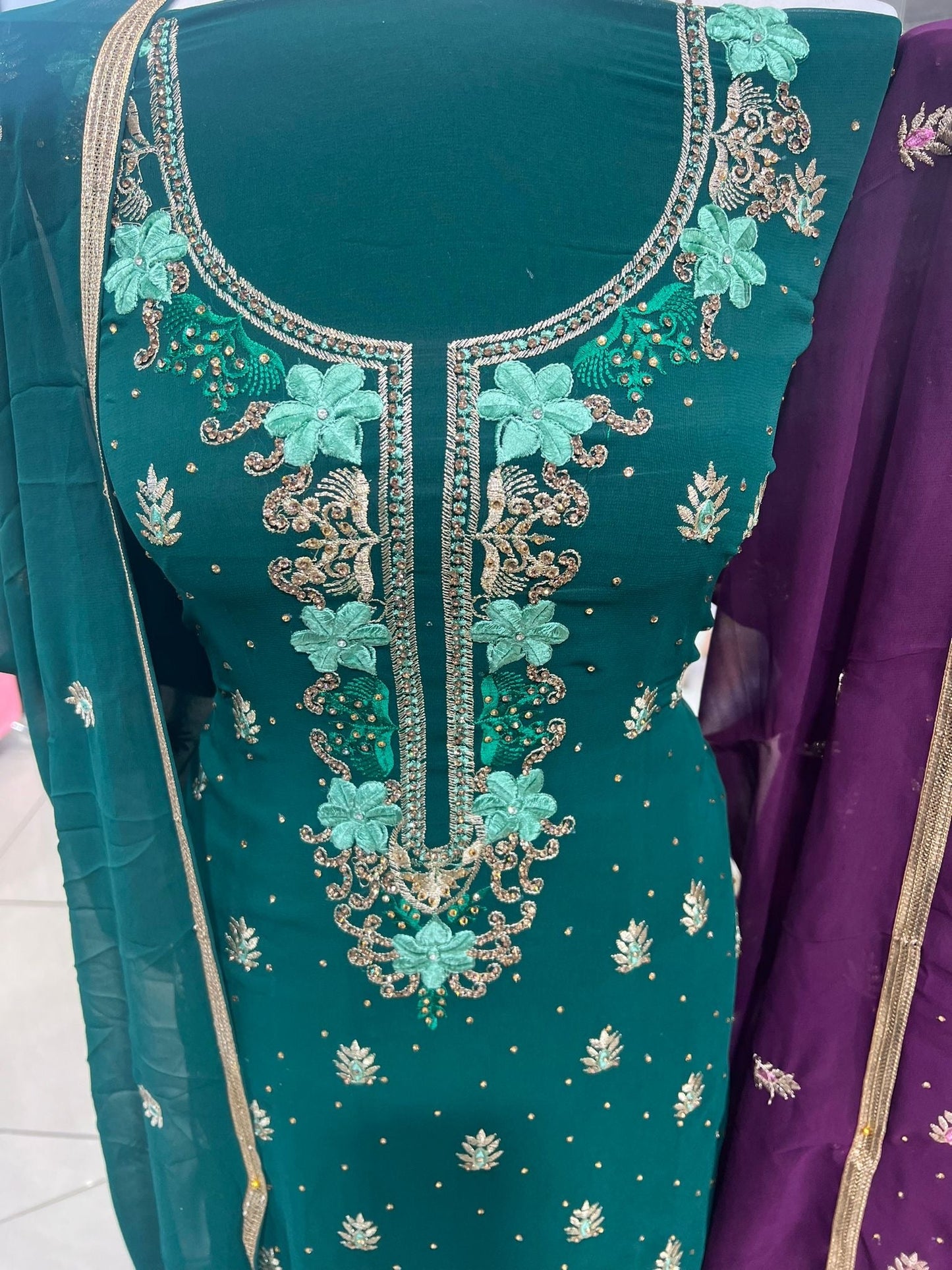 Embellished Georgette