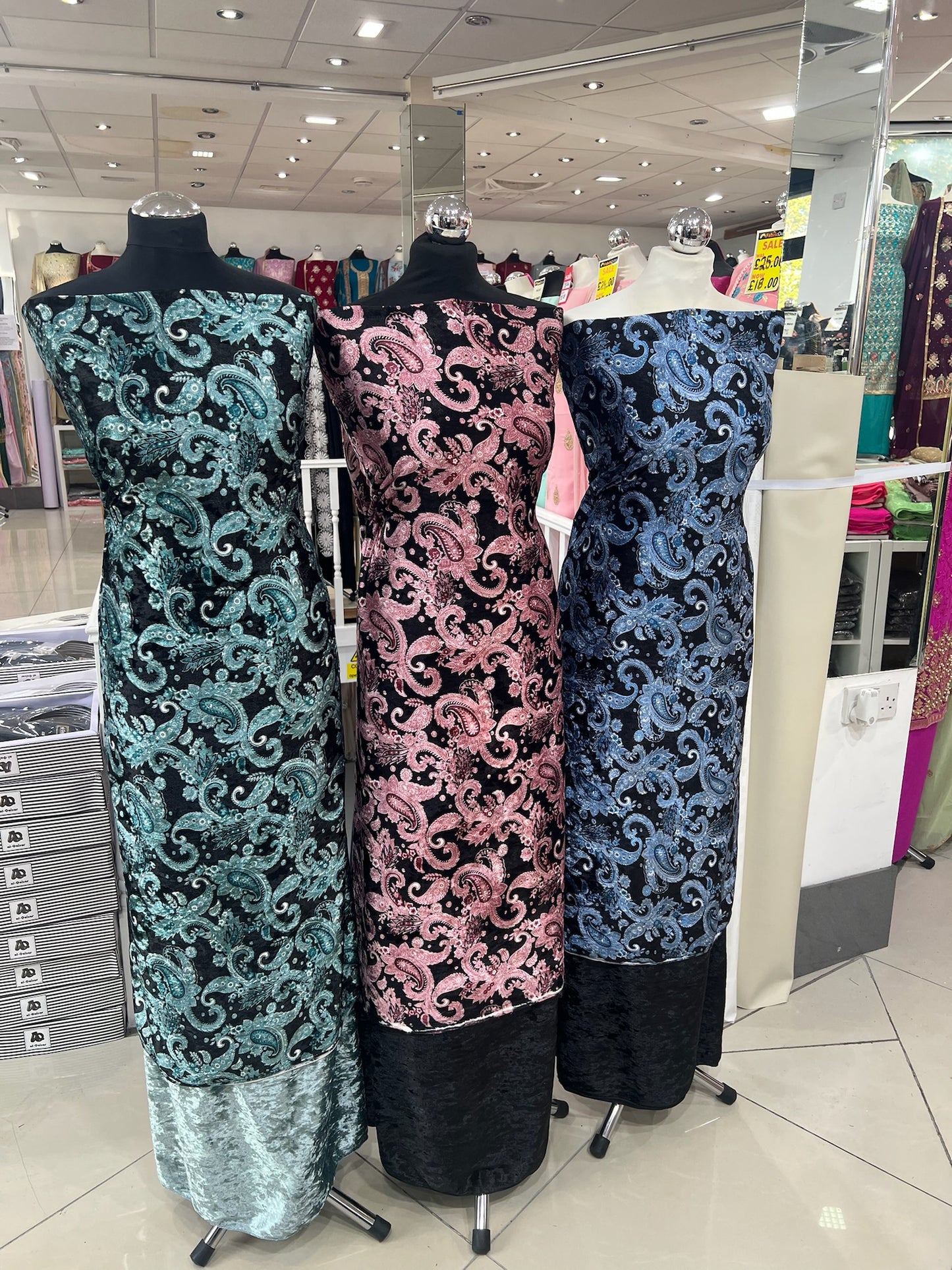 Premium Digital Print Velvet Suit