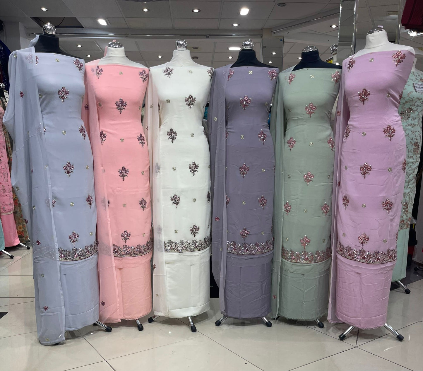 Embroidered Georgette