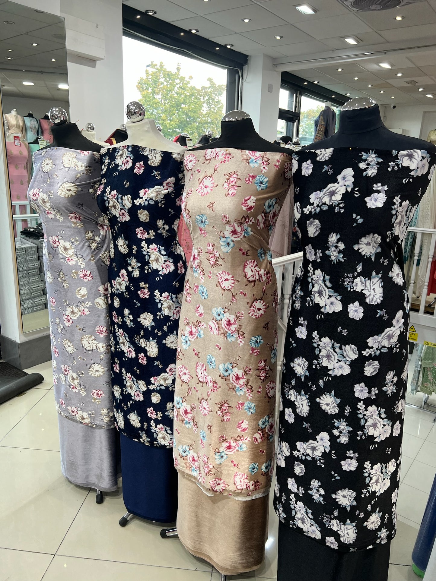 Premium Digital Print Velvet Suit