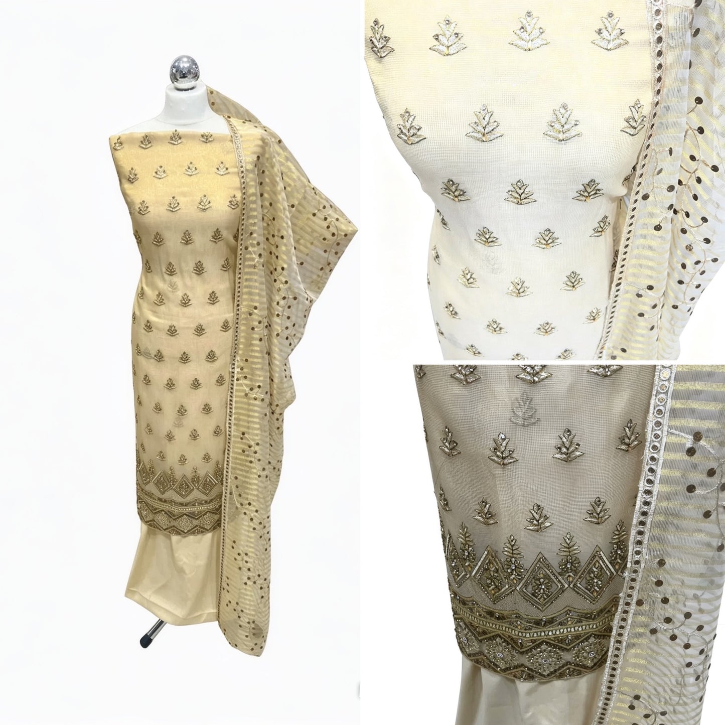 Fancy Embellished Chiffon & Organza