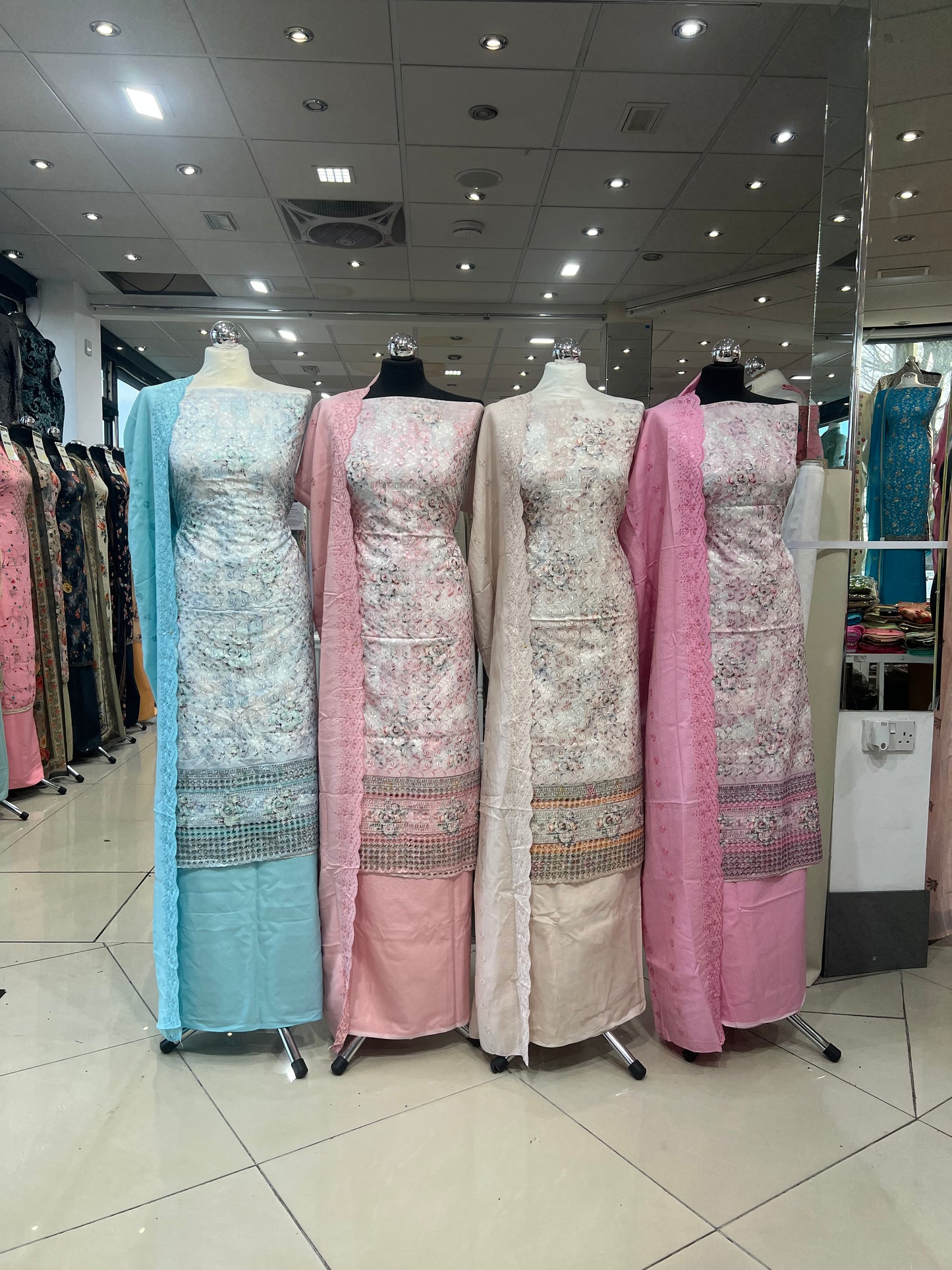 Embroidered Chikankari Alpine