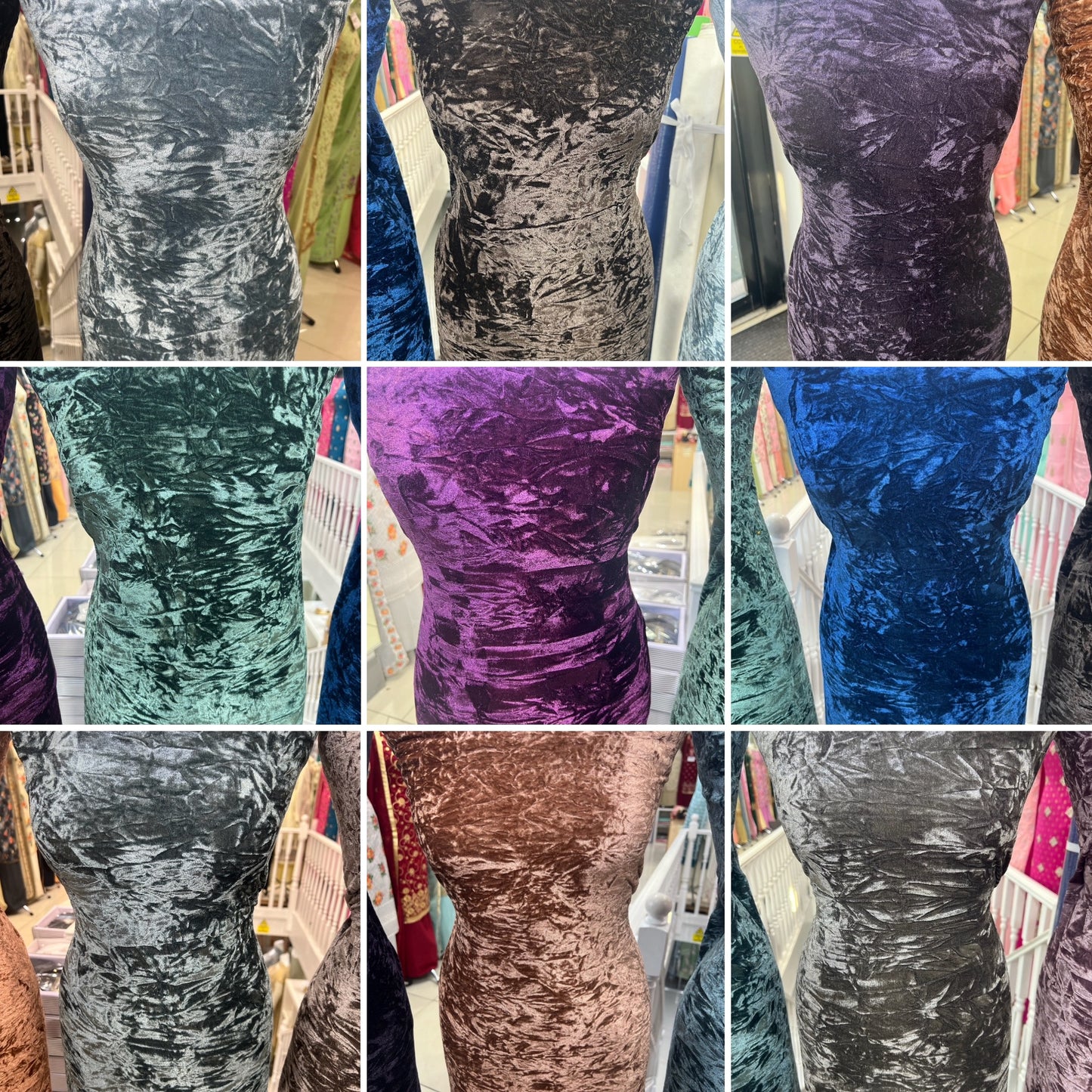 Premium luxurious crushed velvet Suit (full suit 4 yards)