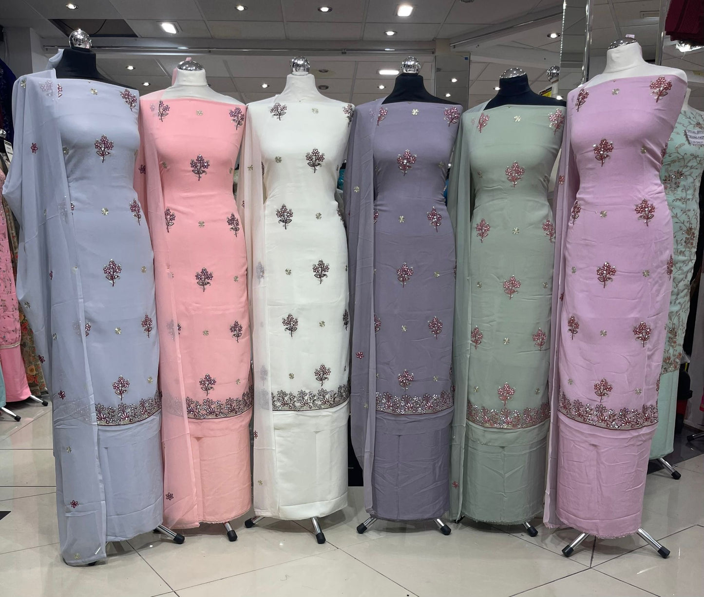 Embroidered Georgette