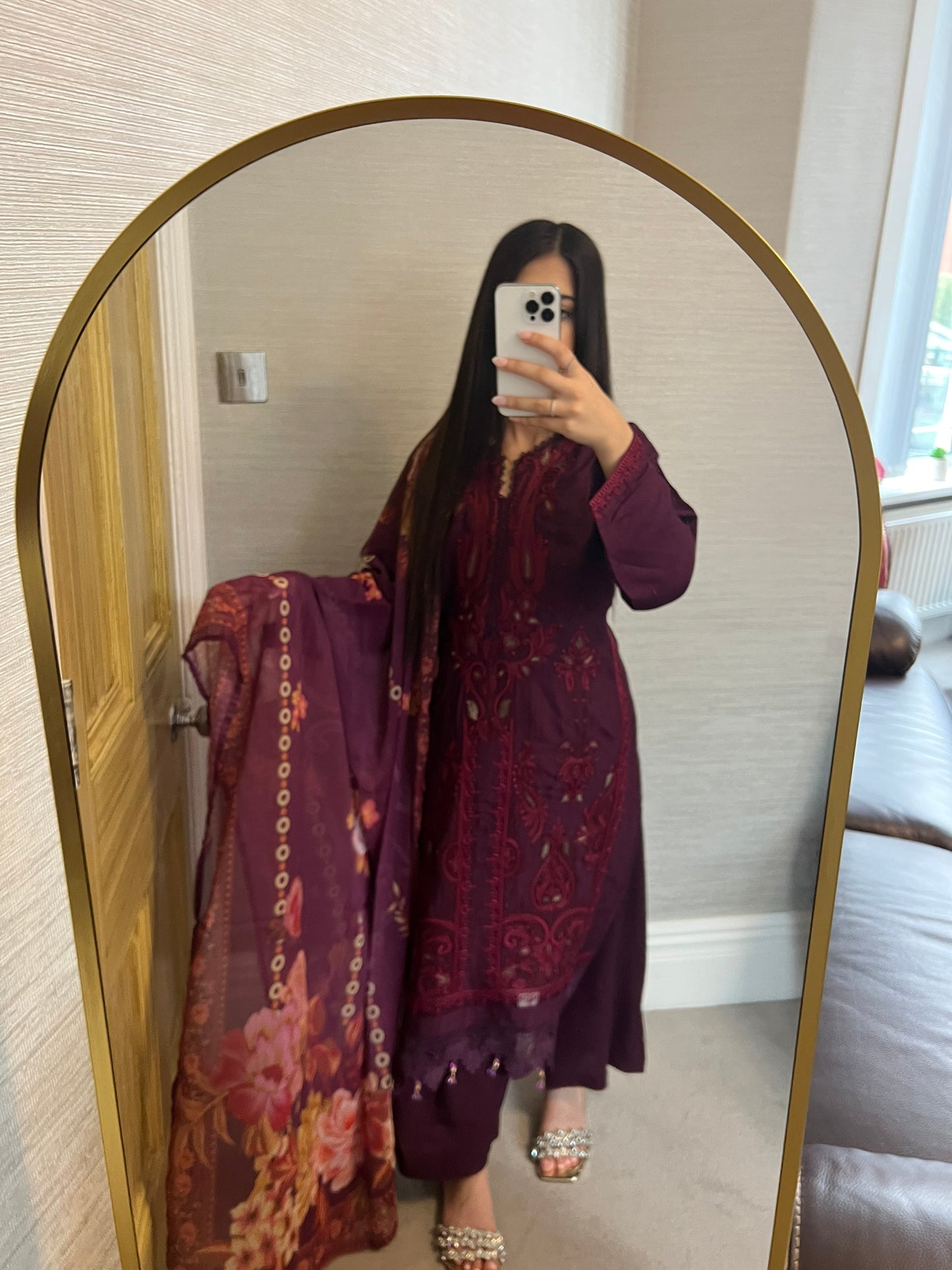 Maria B Inspired Thread Embroidered Luxury Viscose Suit Readymade