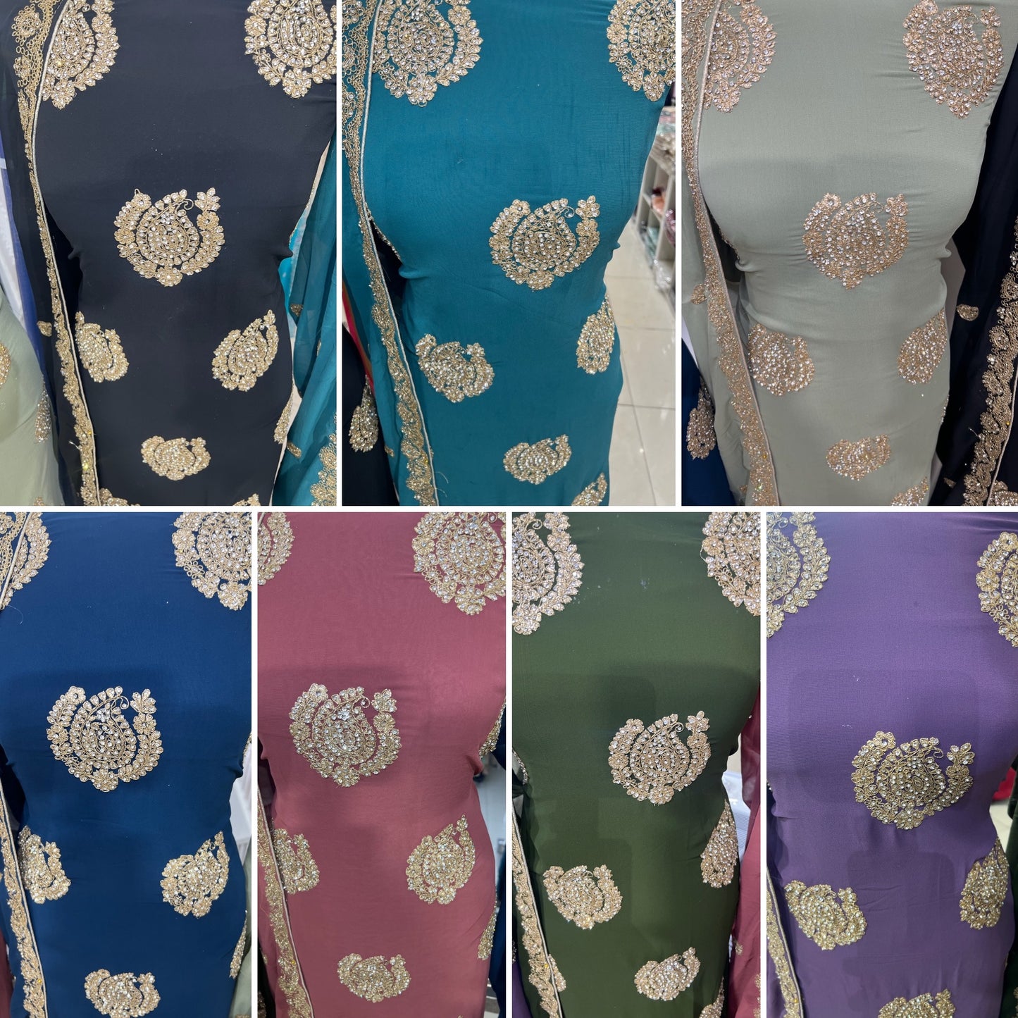 Fancy Embroidered Georgette