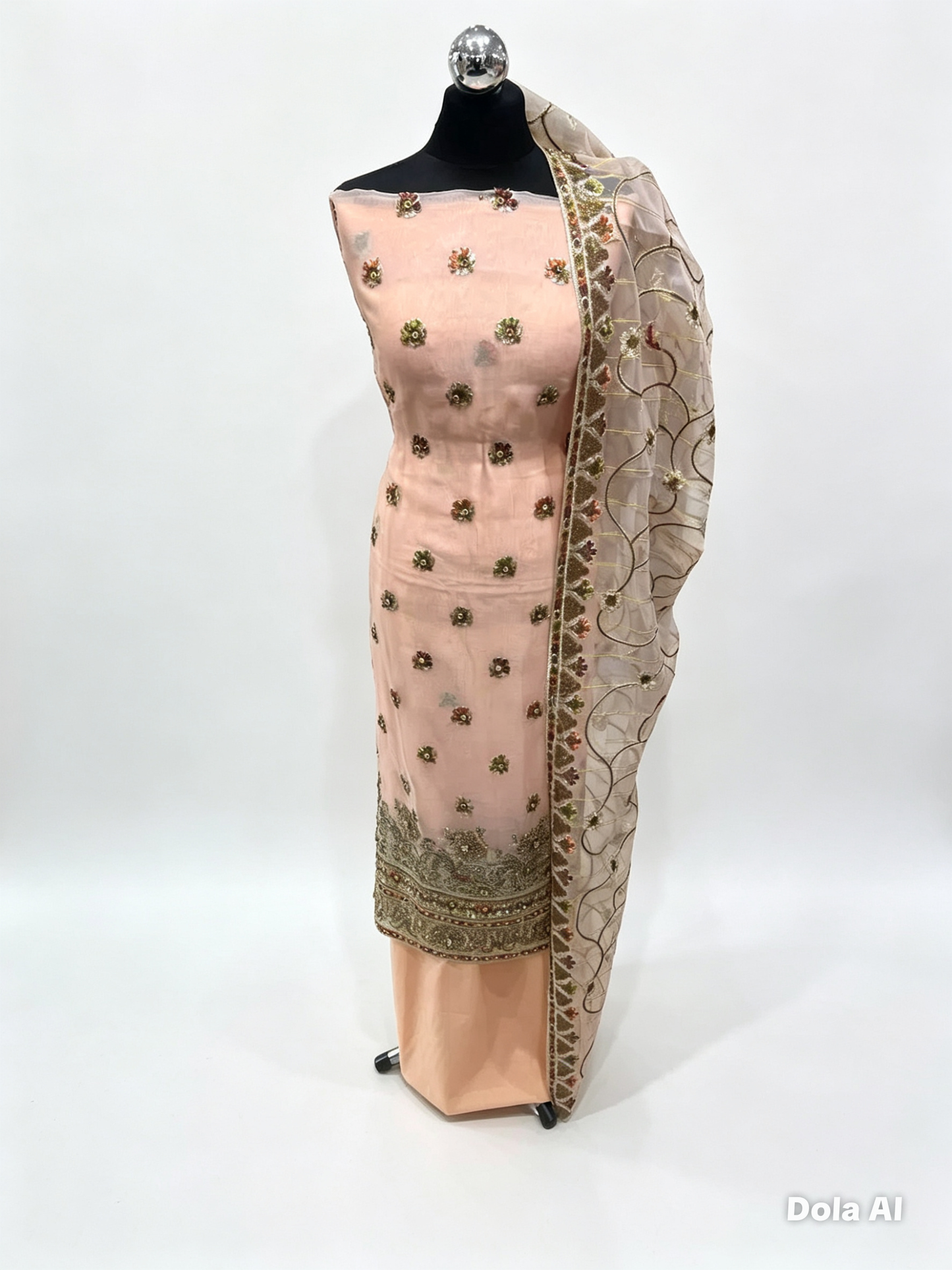 Fancy Embellished Chiffon & Organza