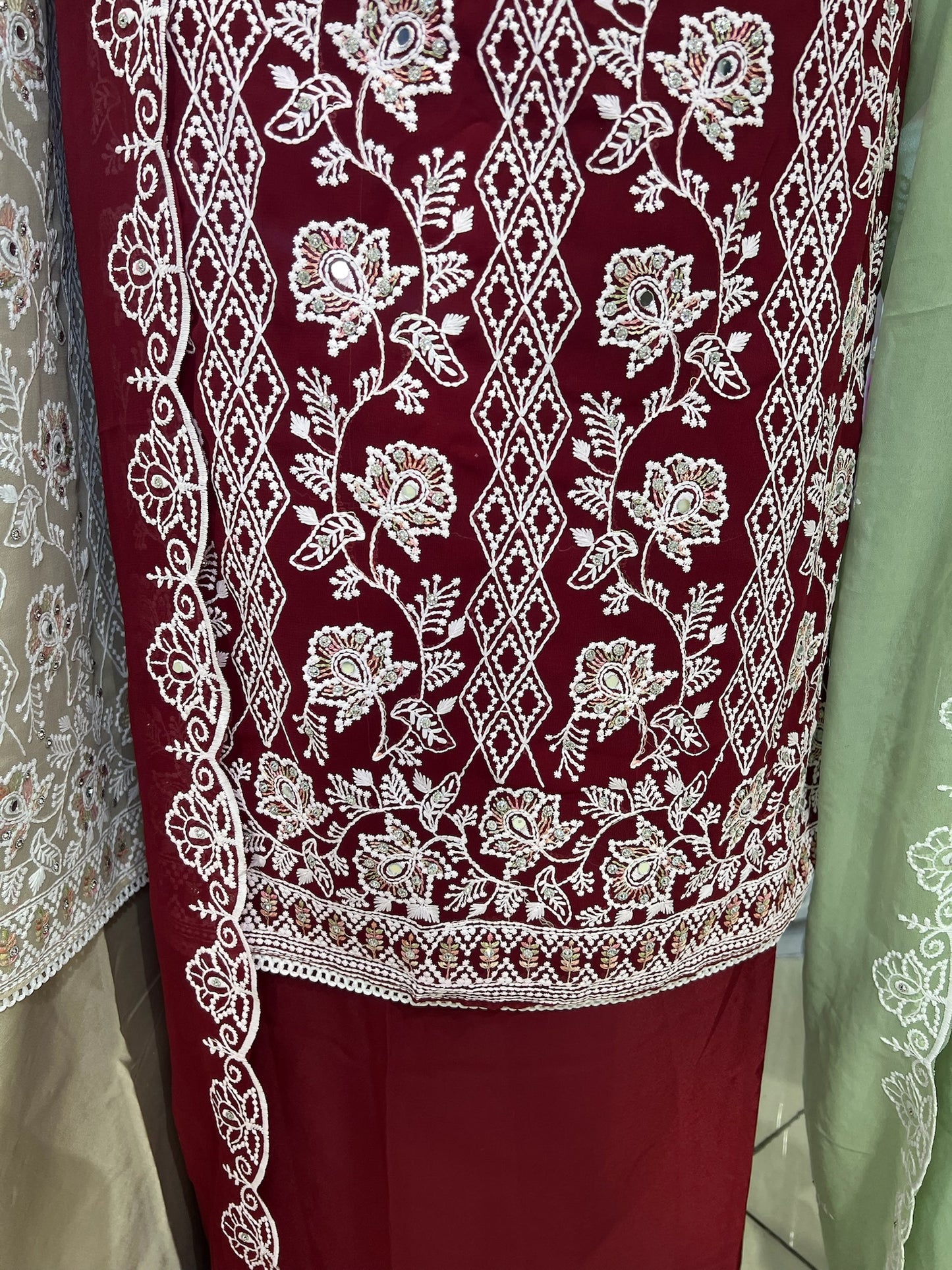 Embroidered Georgette