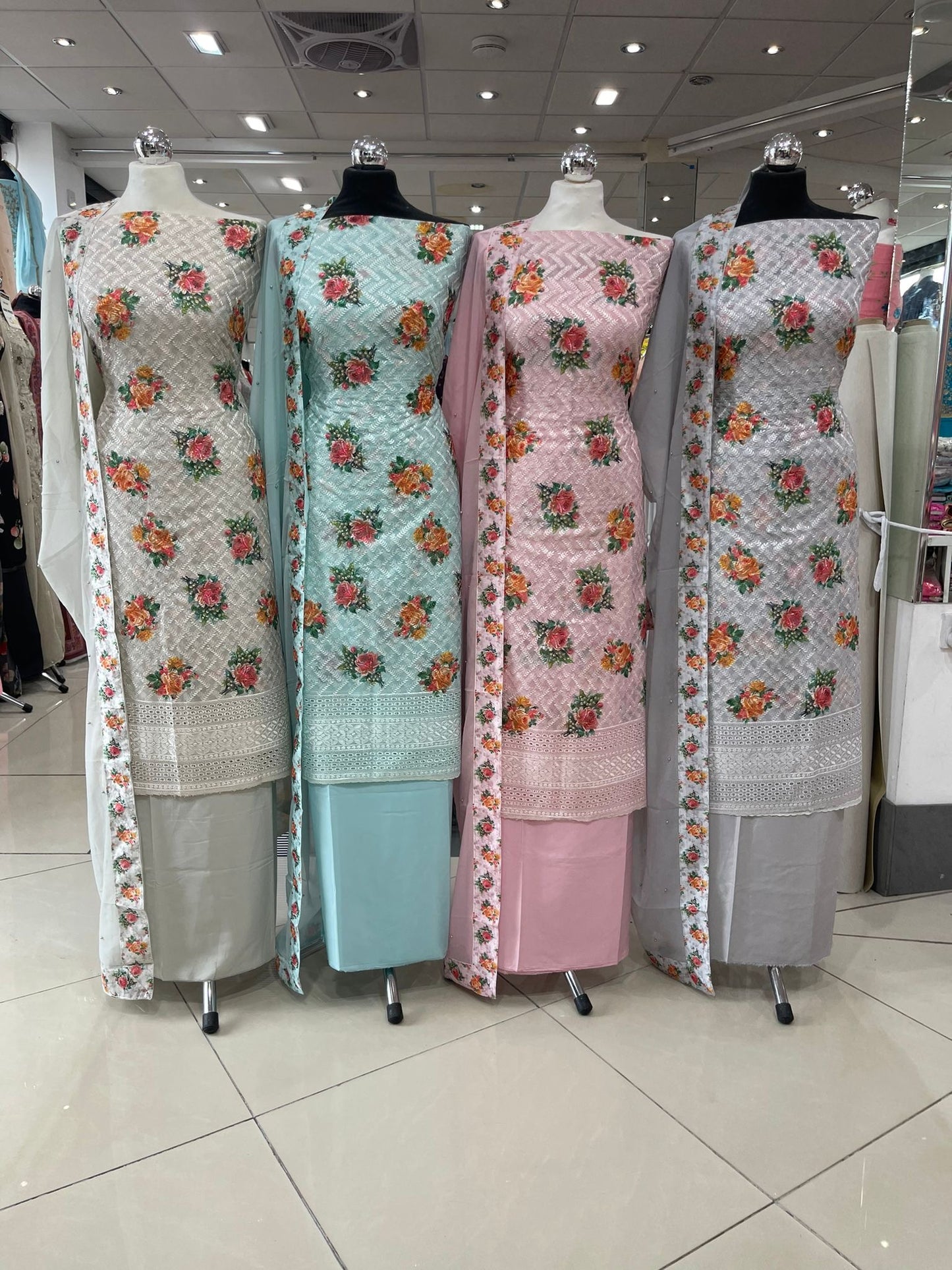 Embroidered Georgette