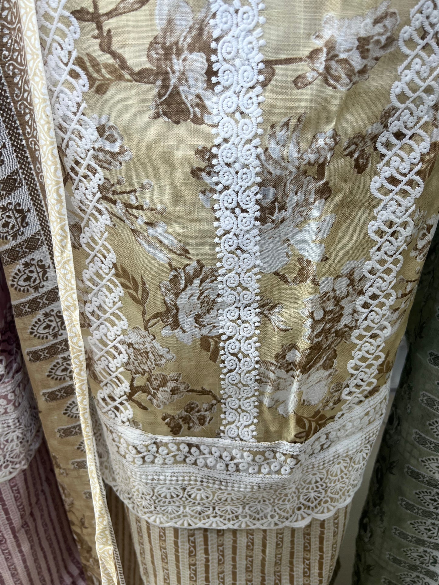 Digital Print & Embroidered Cotton