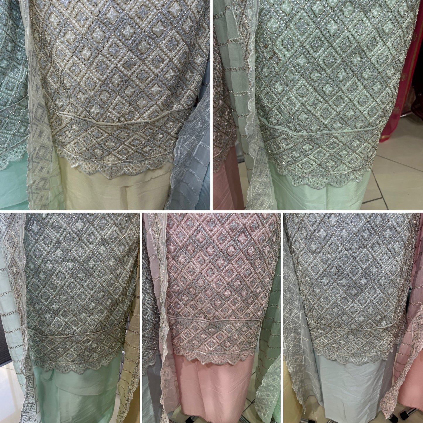 Embroidered Georgette — Thread Embroidery & Embroidered Dupatta