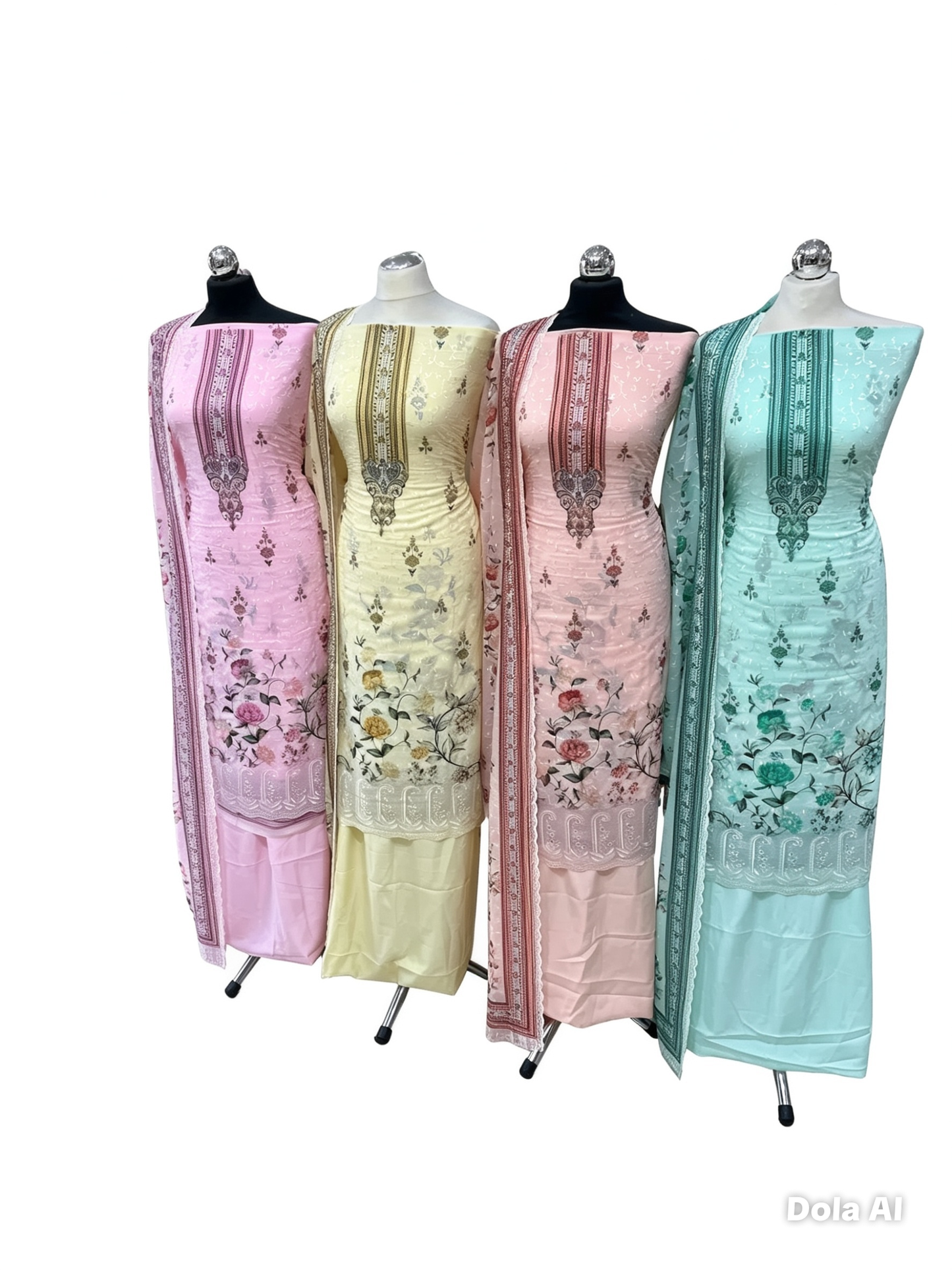 Embroidered Floral Georgette