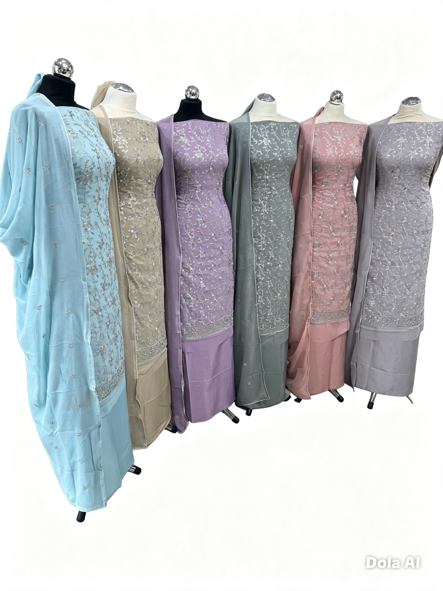 Premium Embroidered Georgette
