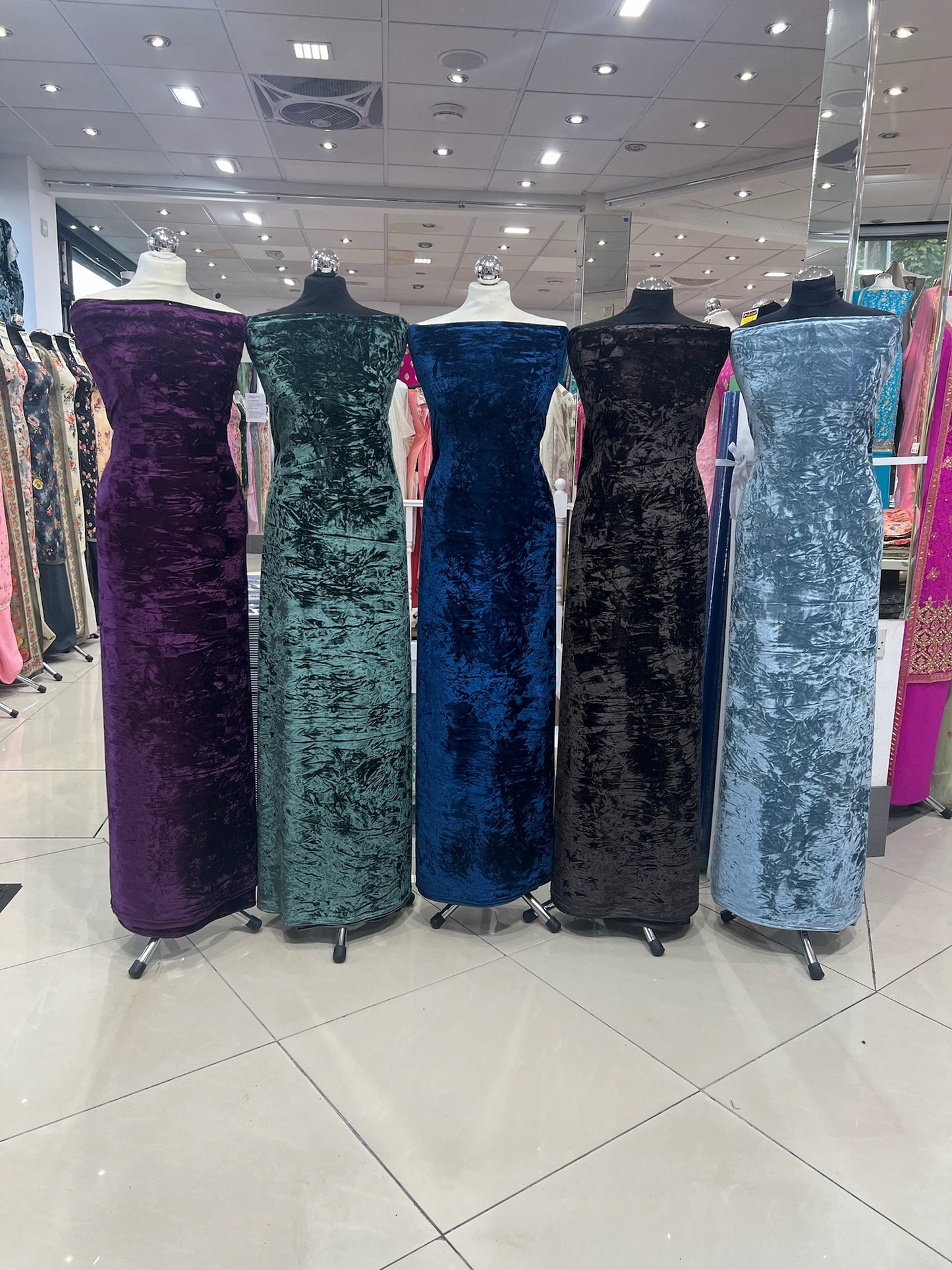 Premium luxurious crushed velvet Suit (full suit 4 yards)