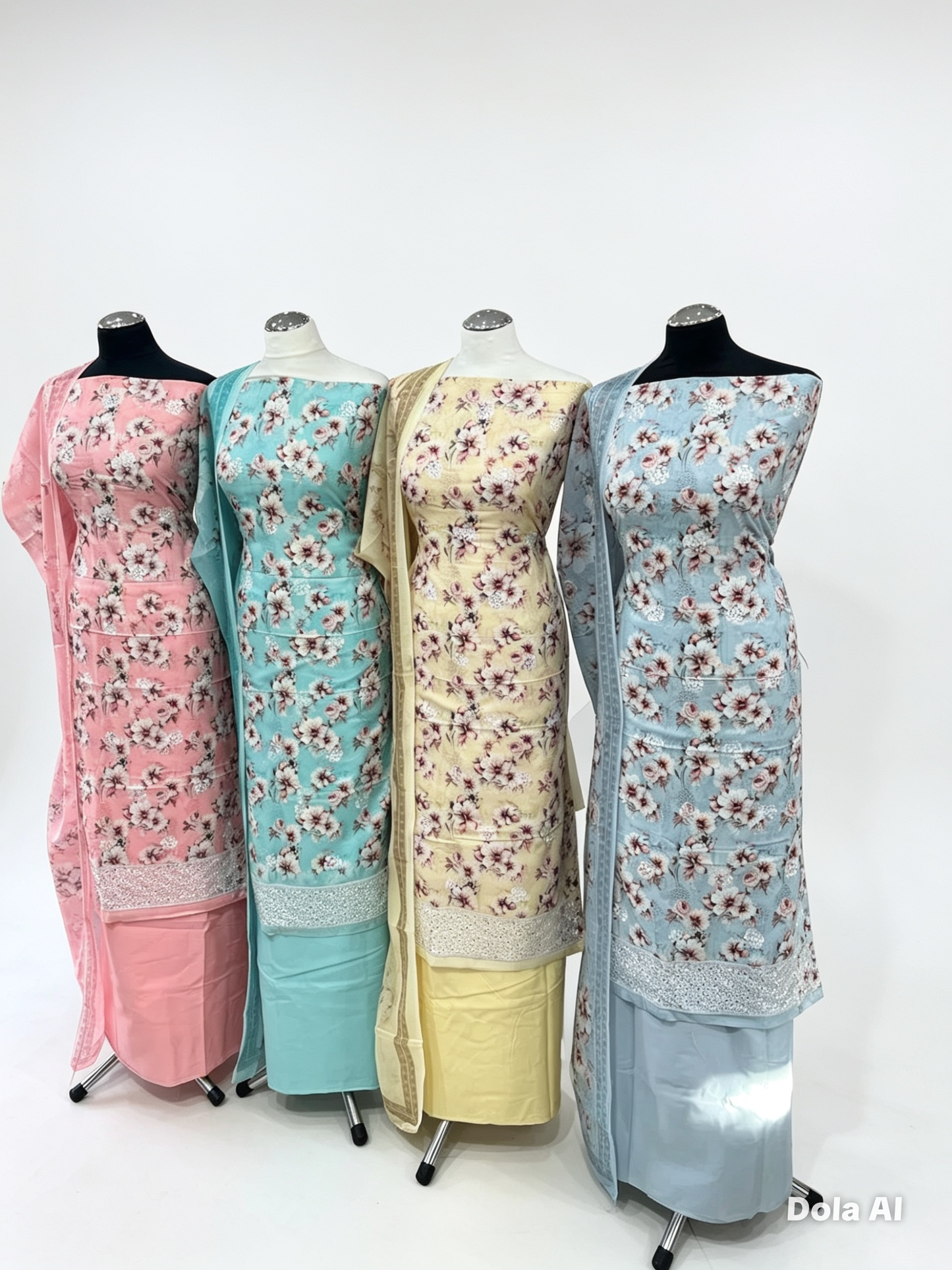 Exquisite Lawn Cotton Embroidered Floral Print