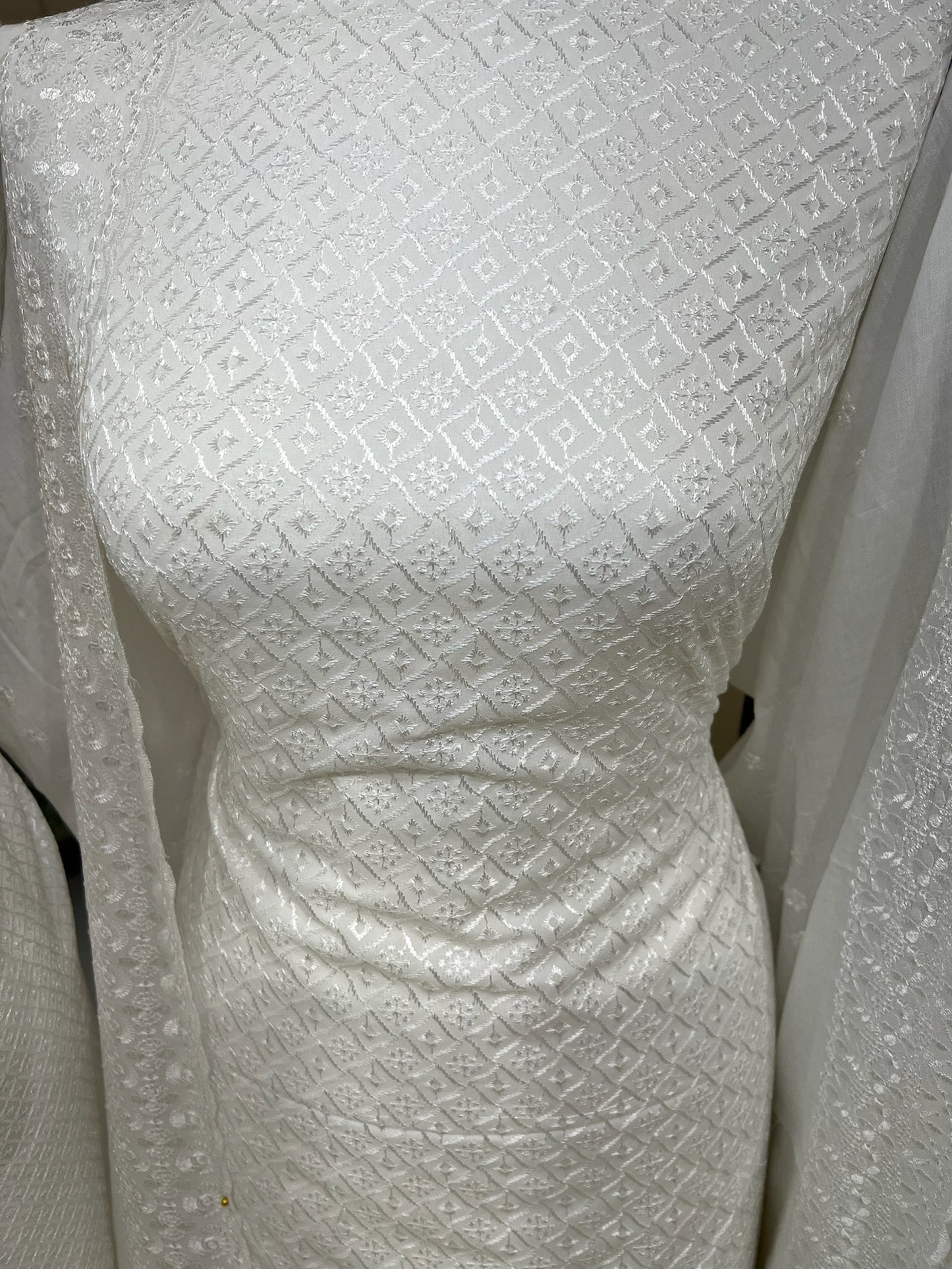 Chikankari Embroidered Cotton