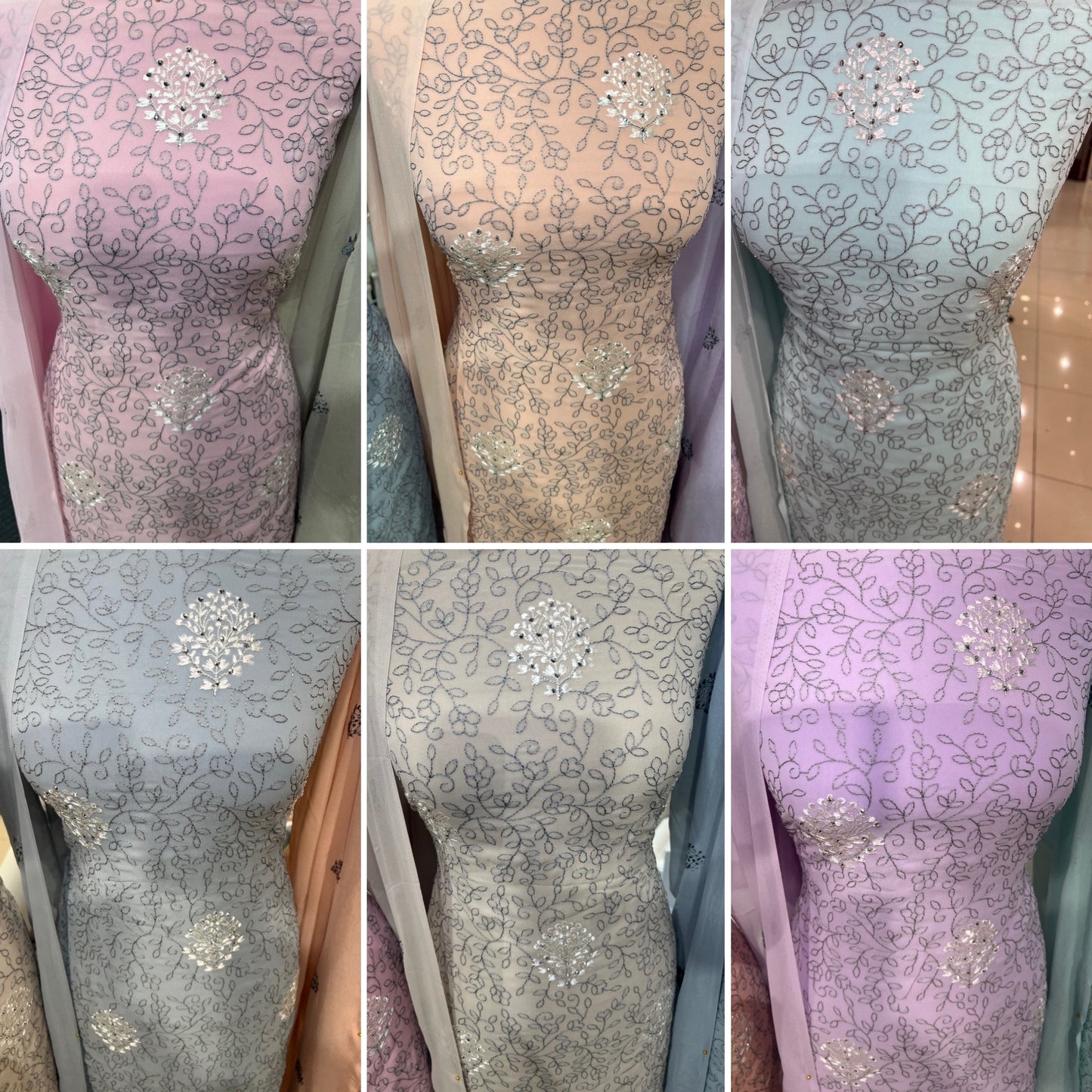 Embroidered Georgette