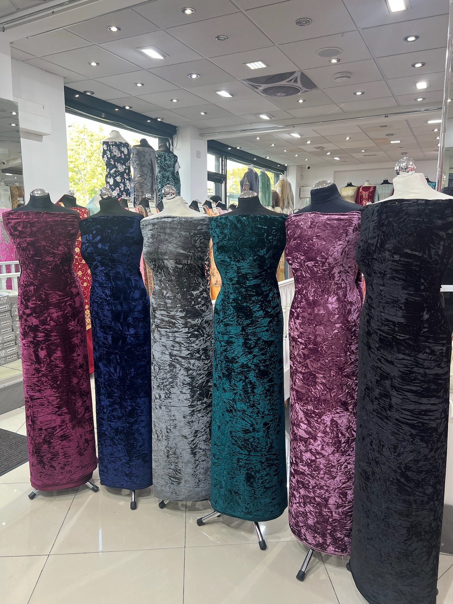 Premium luxurious crushed velvet Suit (full suit 4 yards)