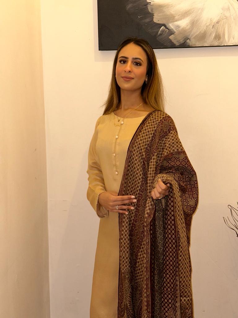 Marina Readymade with Pashima Shawl