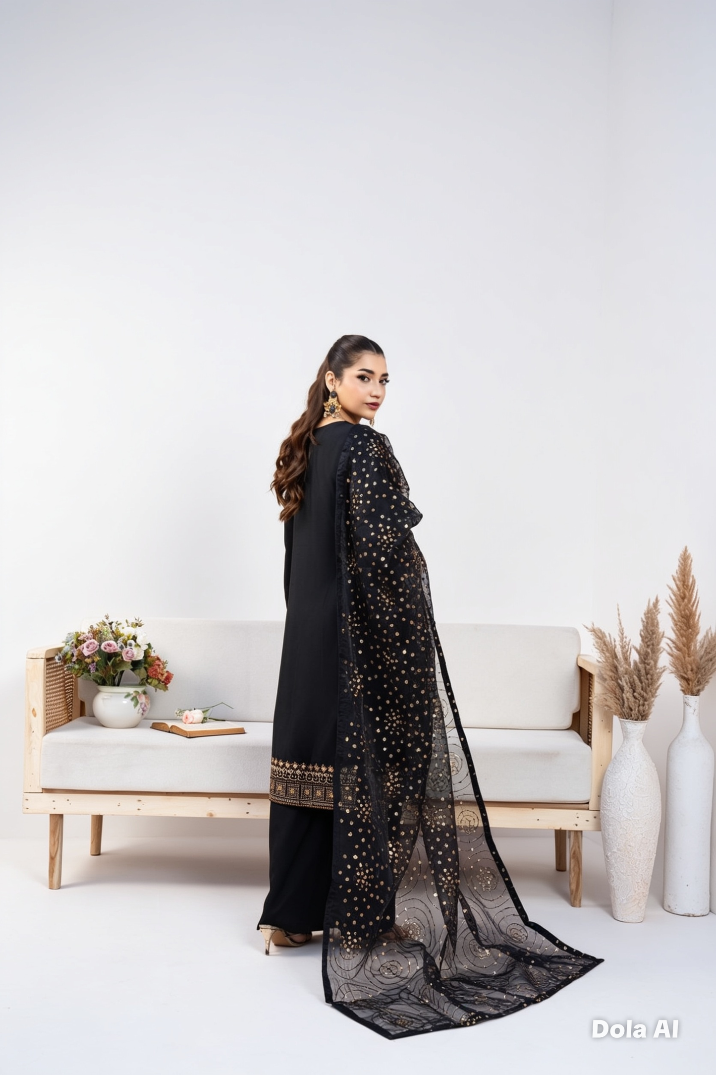 luxurious viscose suit inspired by the renowned Shantly by Barooque collection