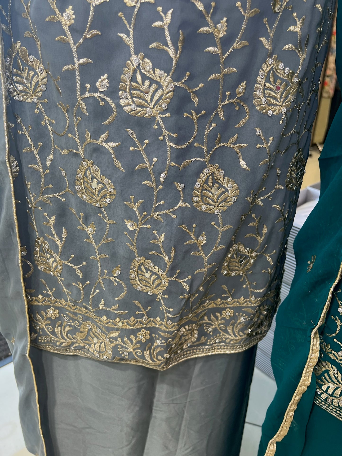 Embroidered Embellished Georgette