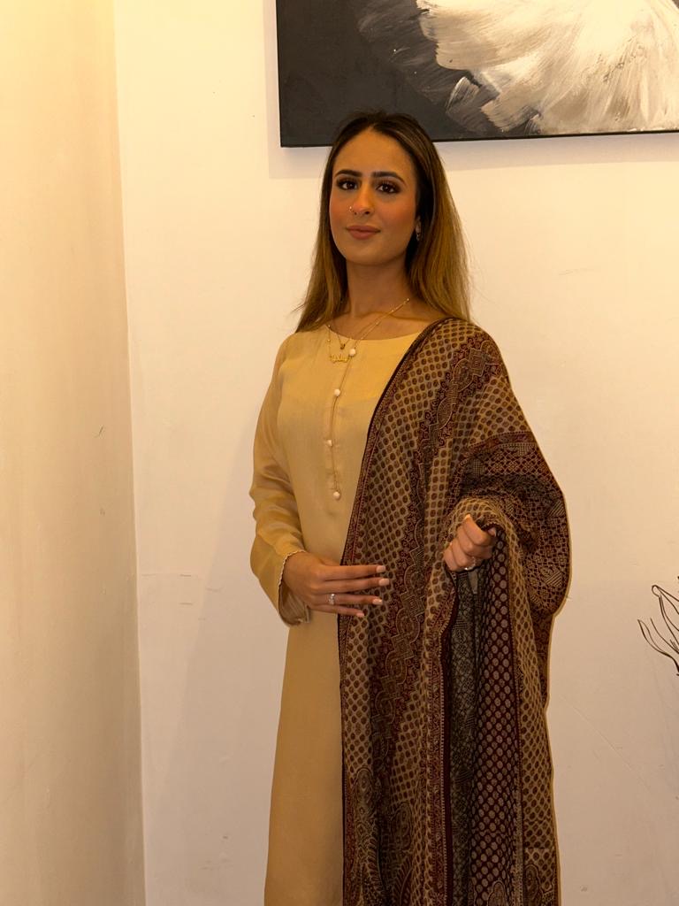 Marina Readymade with Pashima Shawl