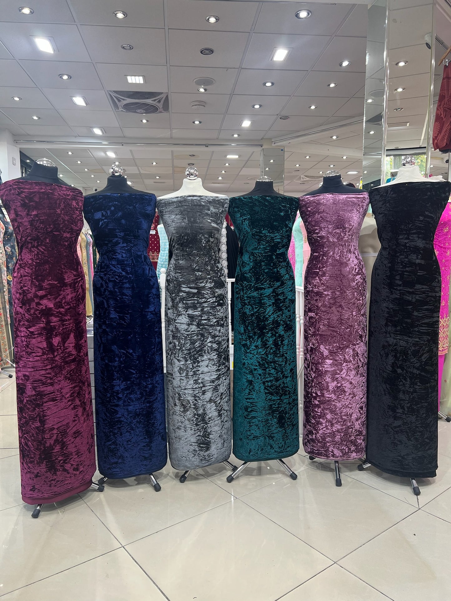 Premium luxurious crushed velvet Suit (full suit 4 yards)