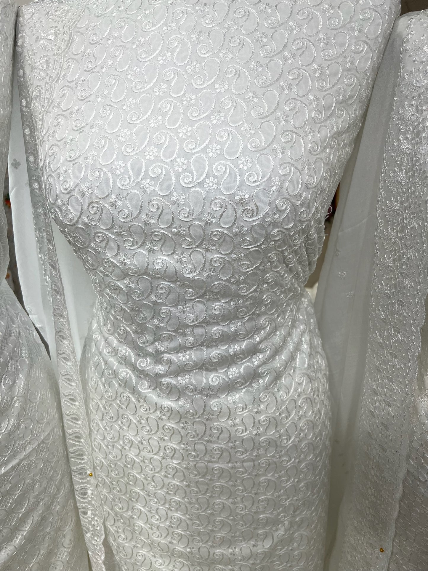 Chikankari Embroidered Cotton