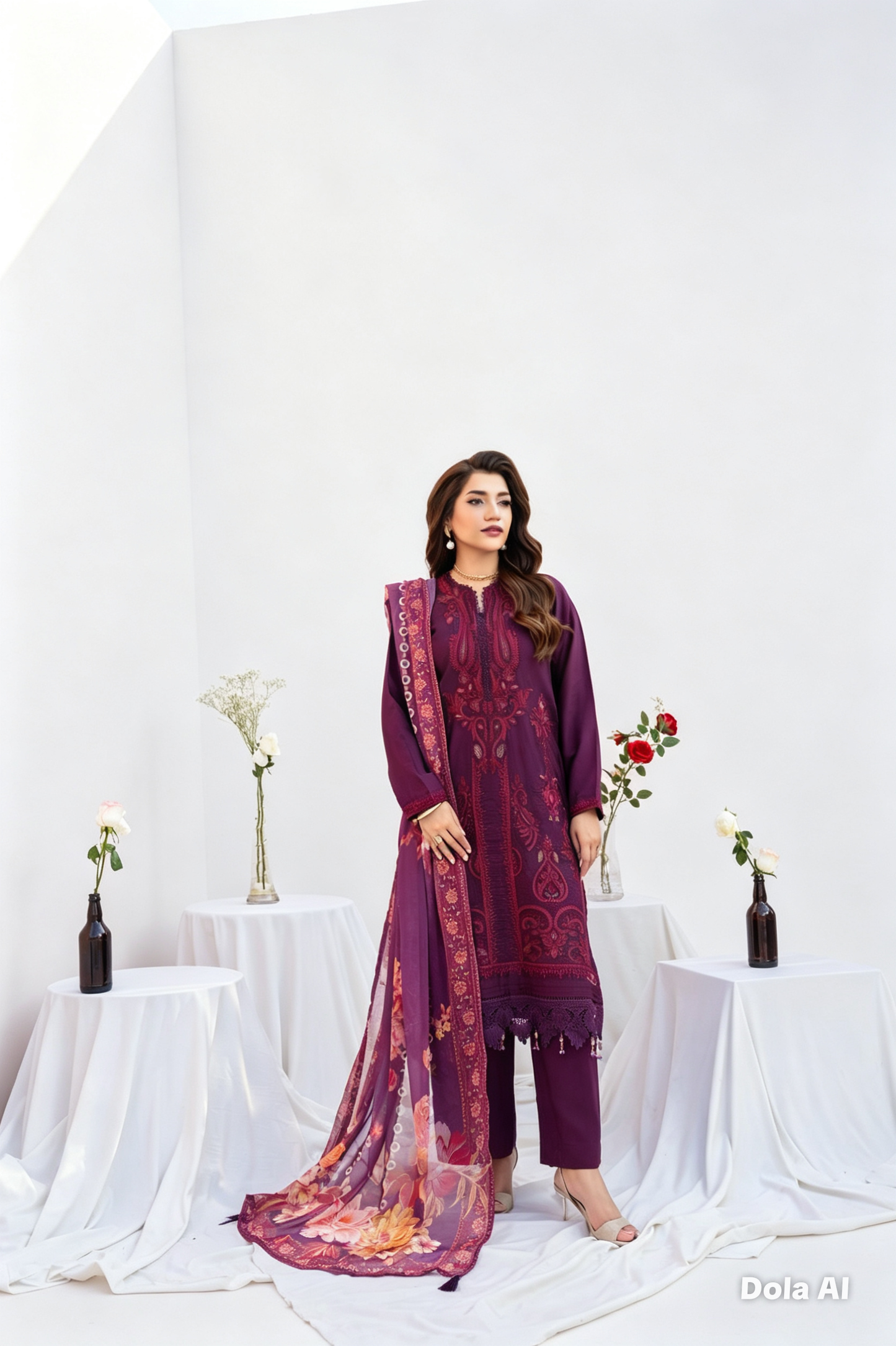 Maria Bi Inspired luxurious viscose Suit