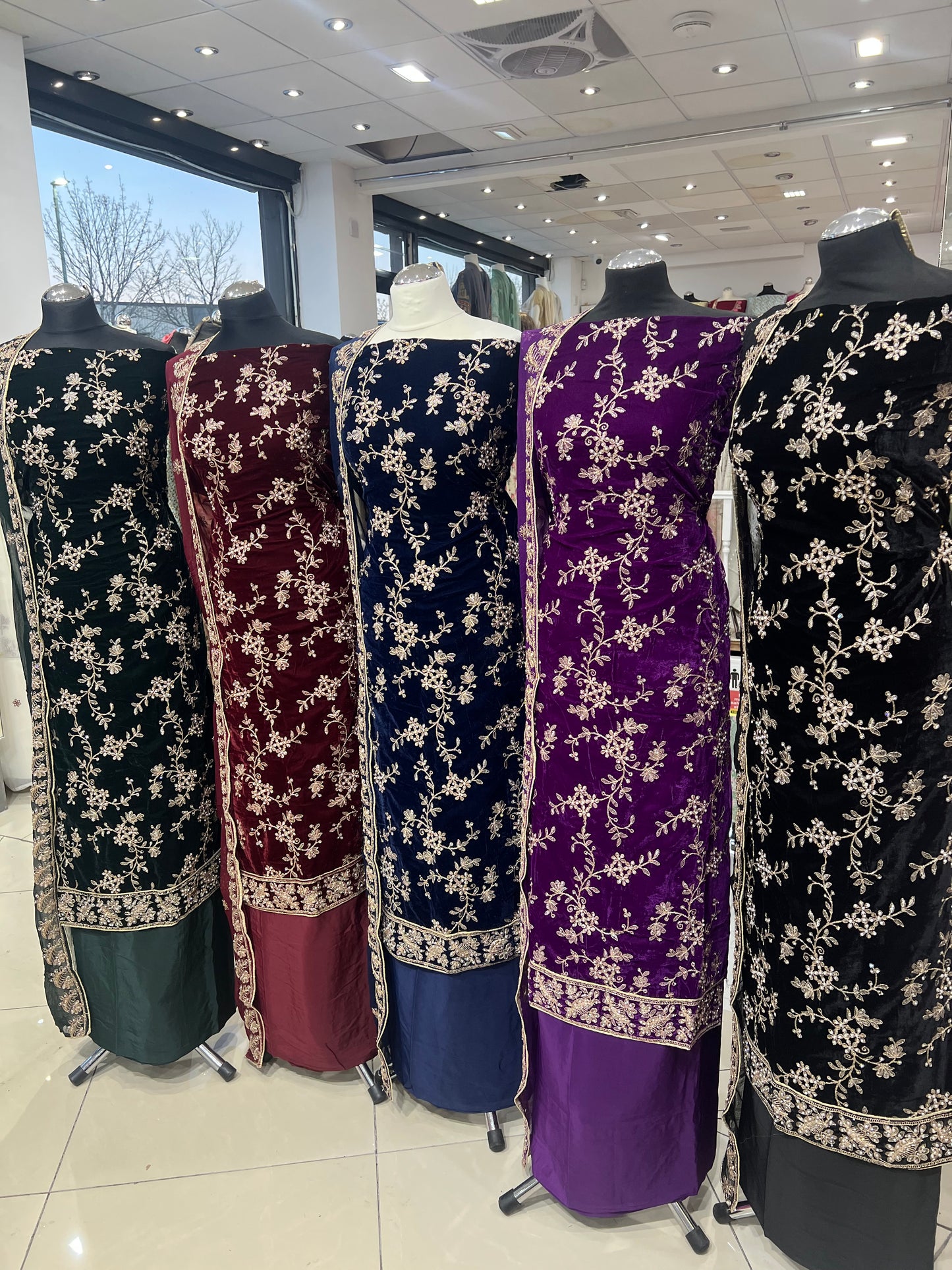 Premium Embroidered Velvet