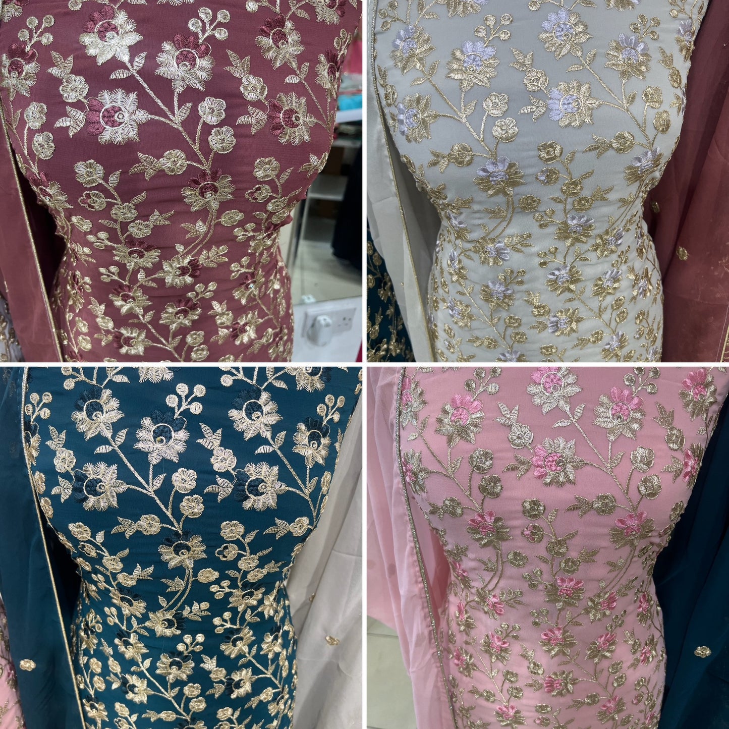 Embroidered Georgette