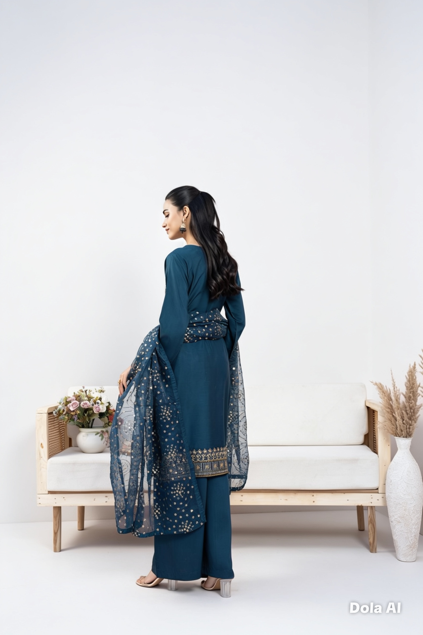 luxurious viscose suit inspired by the renowned Shantly by Barooque collection